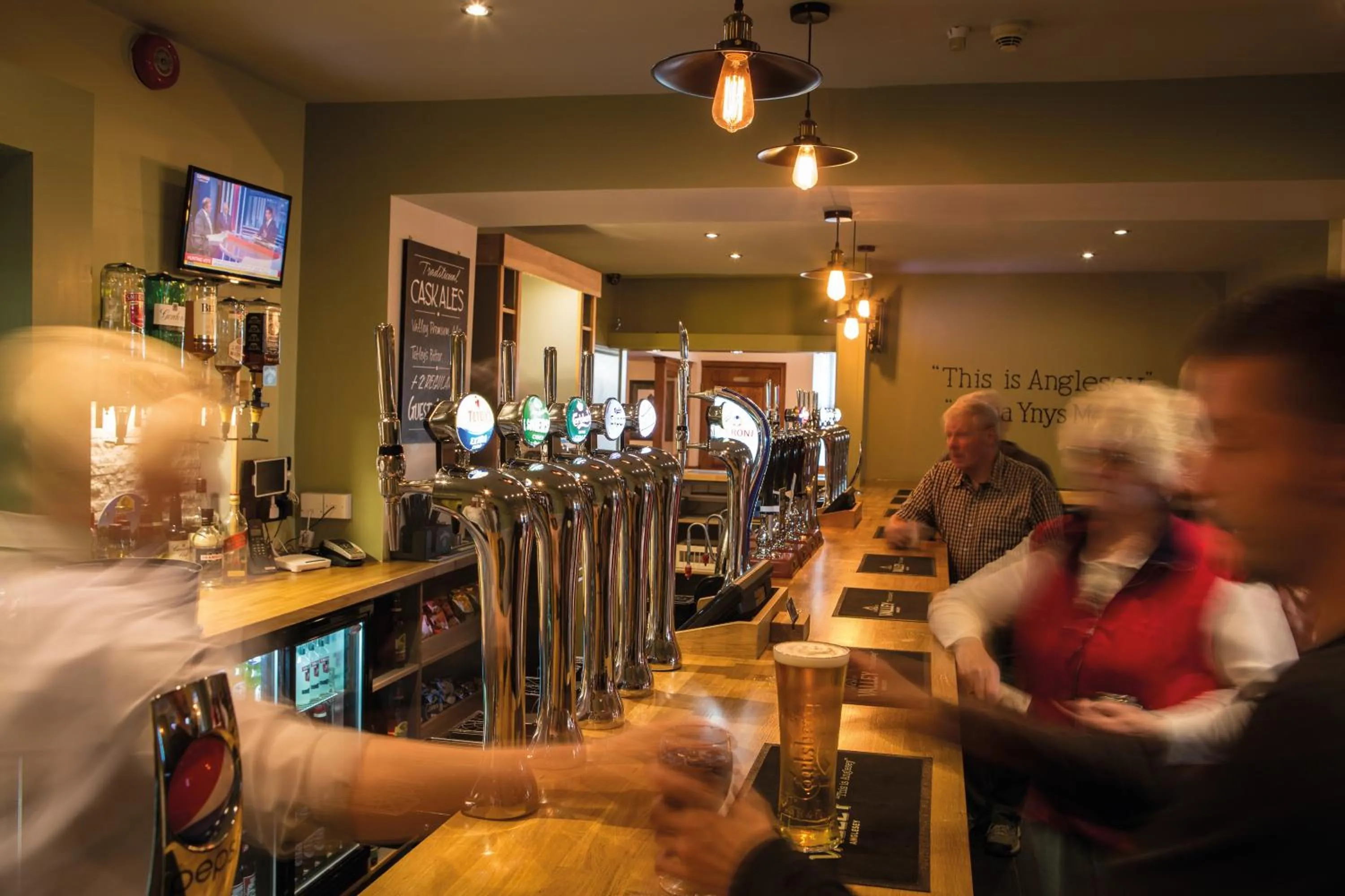 Food and drinks in The Valley Hotel, Anglesey