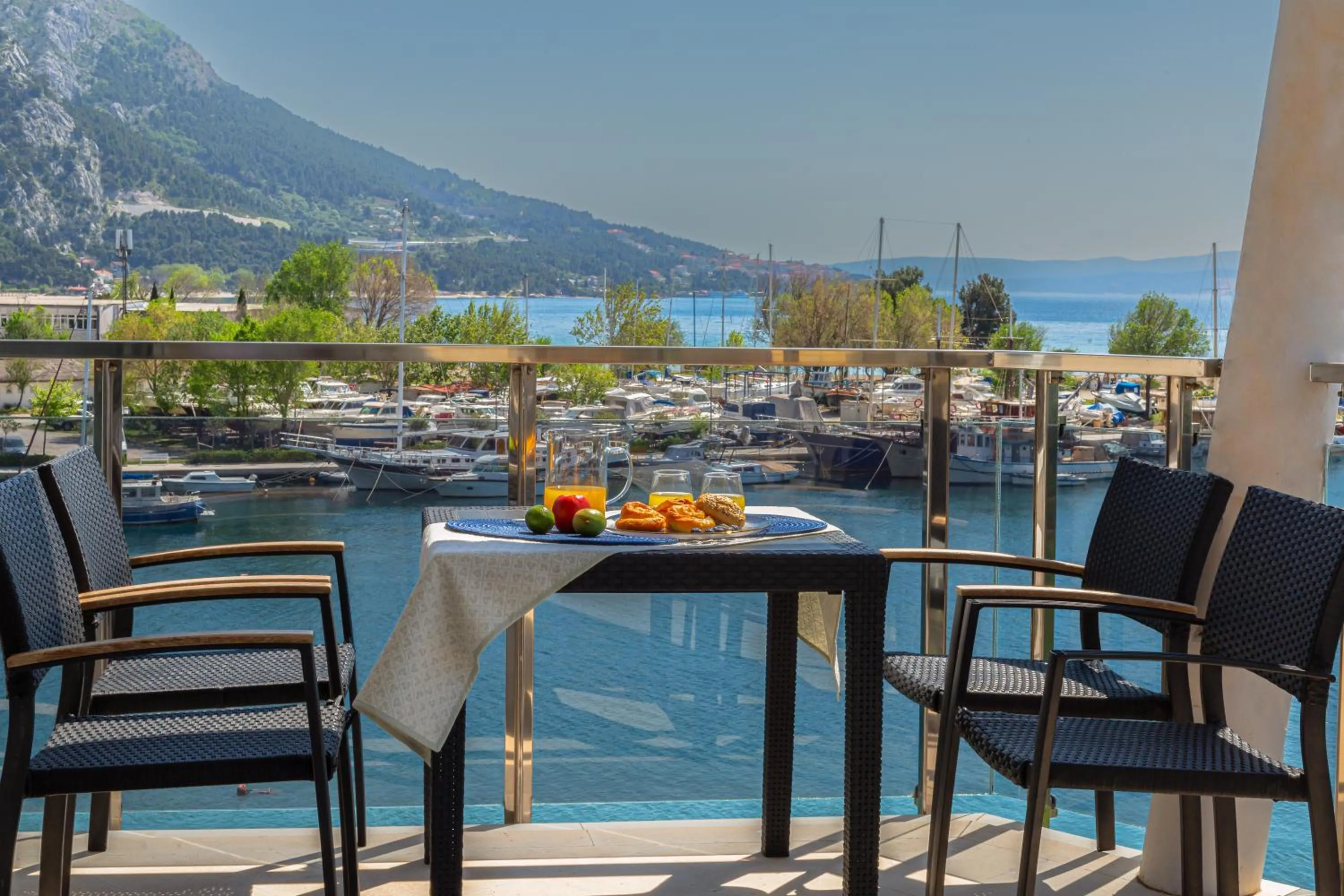 View (from property/room) in AP 4+2 in one of the most luxury building in Omis