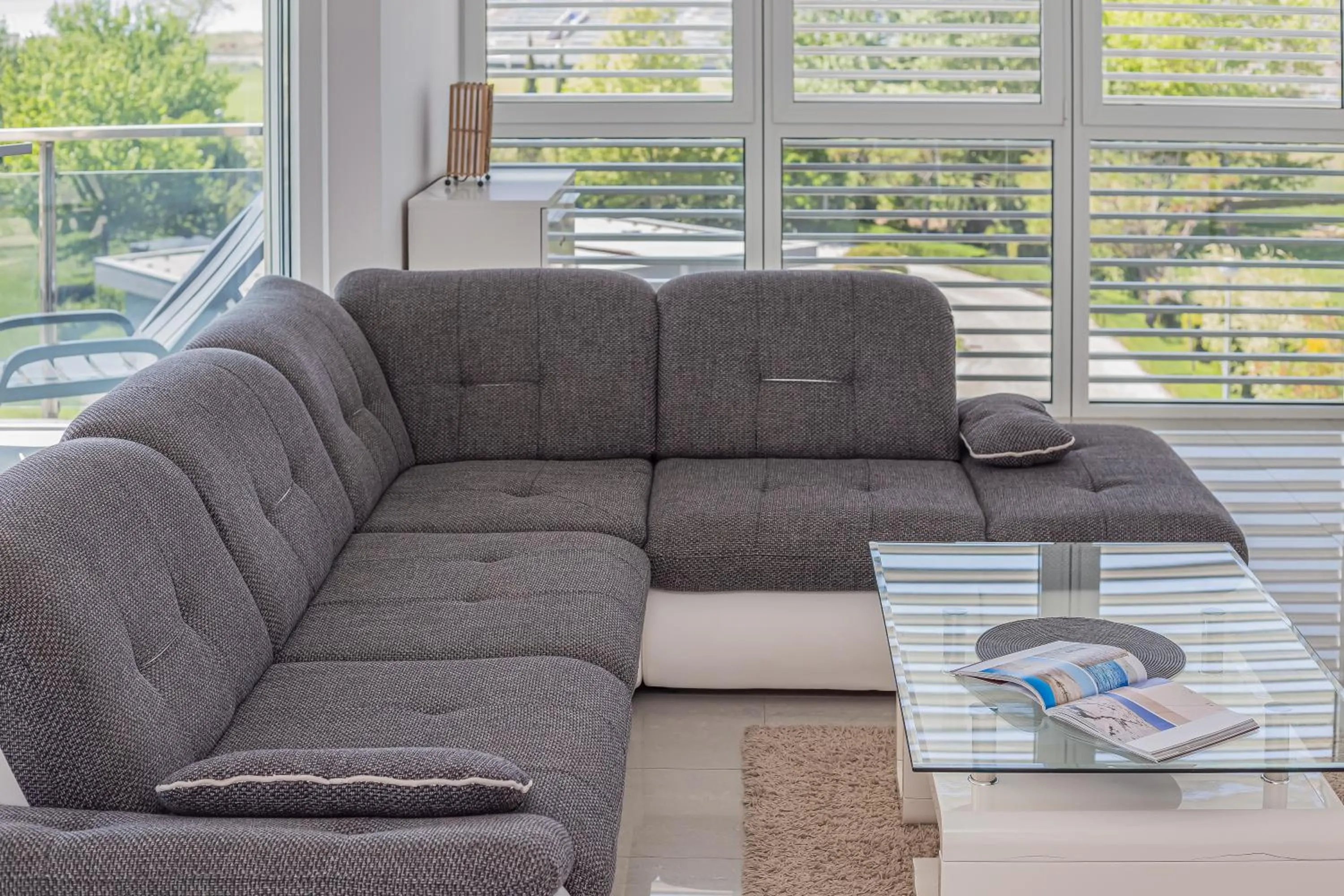 Living room in AP 4+2 in one of the most luxury building in Omis