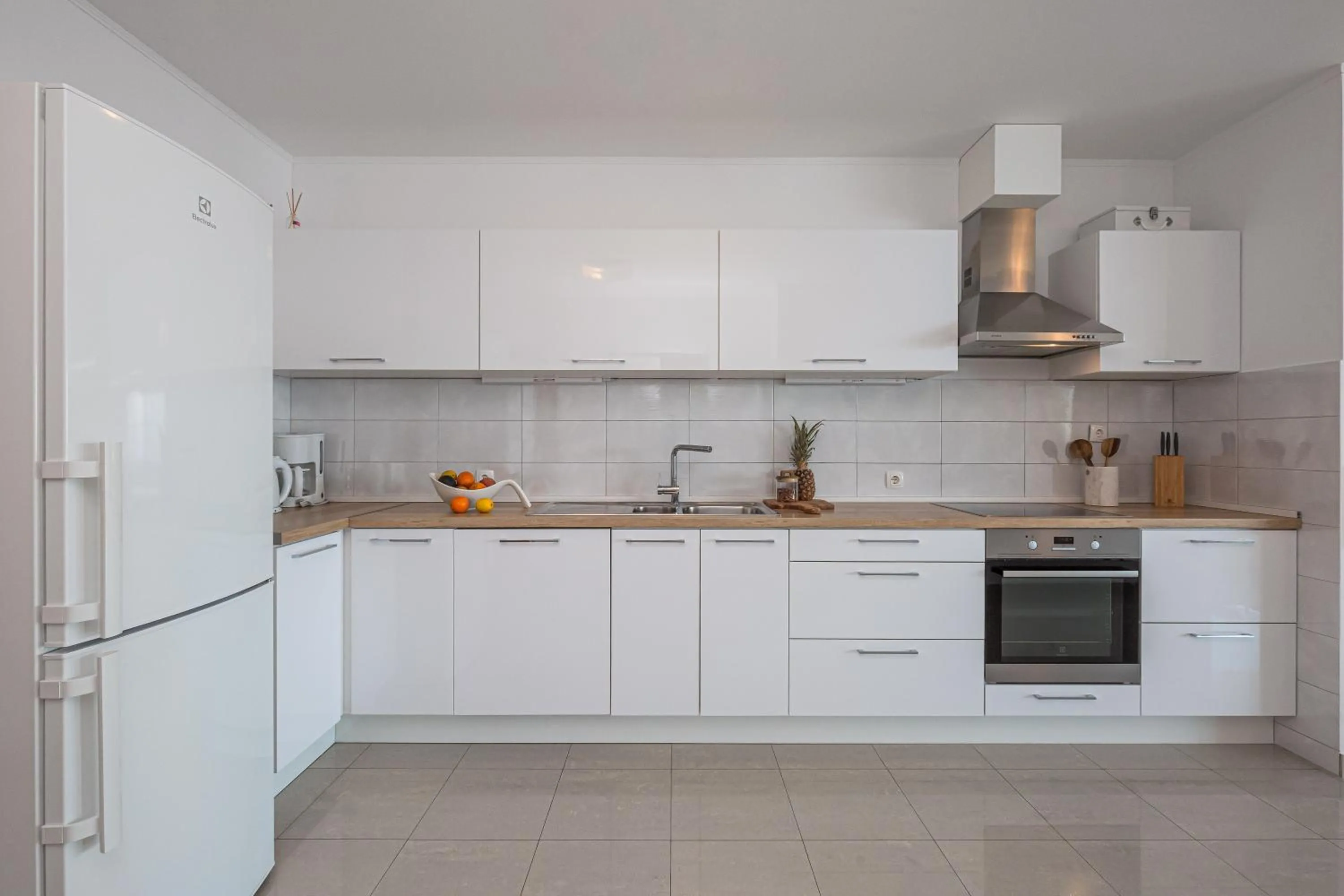 kitchen in AP 4+2 in one of the most luxury building in Omis
