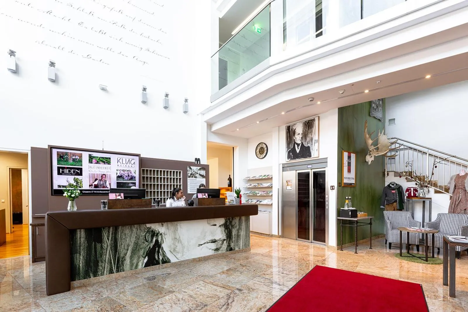 Lobby or reception in Hotel Stainzerhof