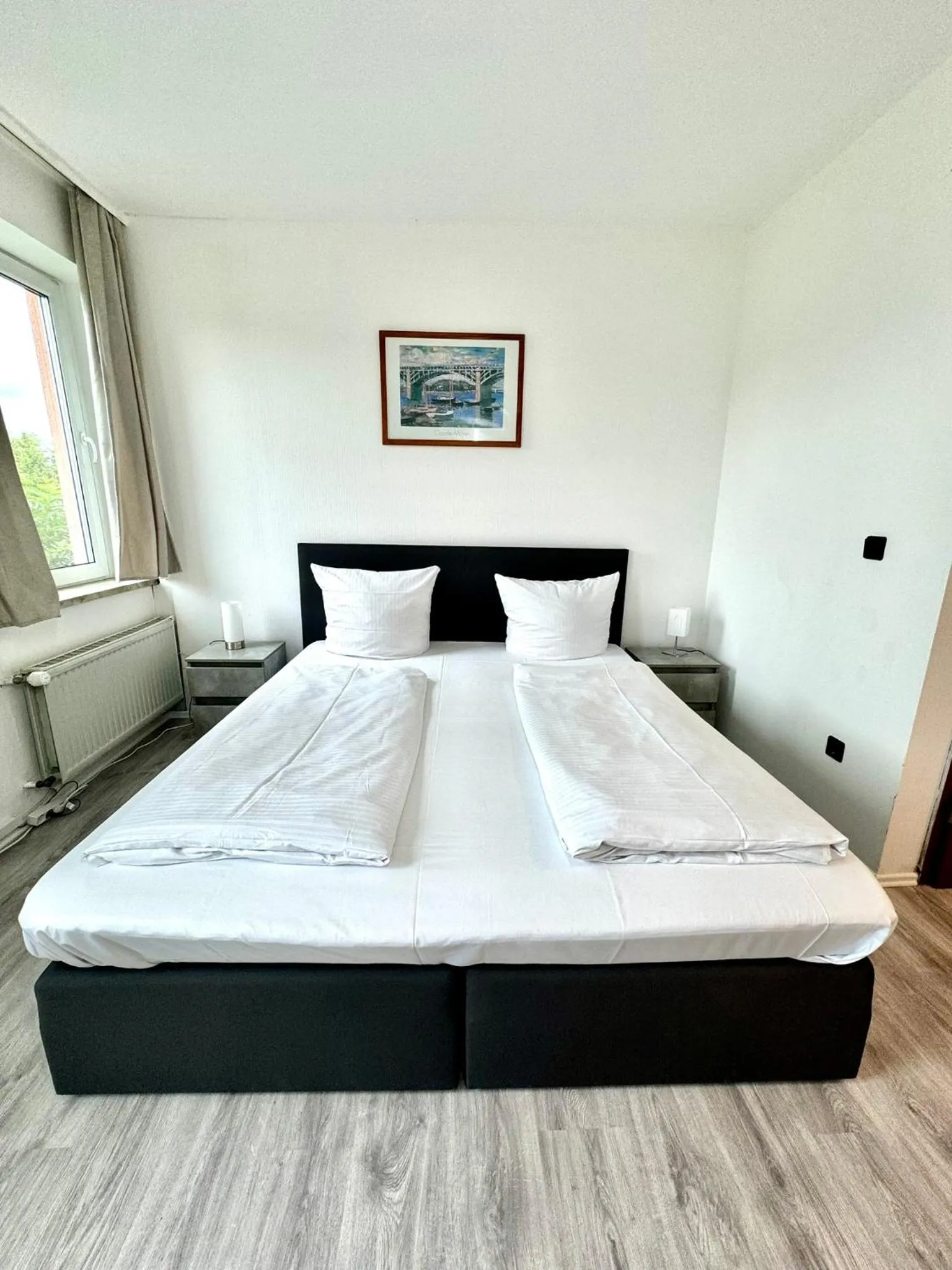 Bed in Hotel zum Rücking