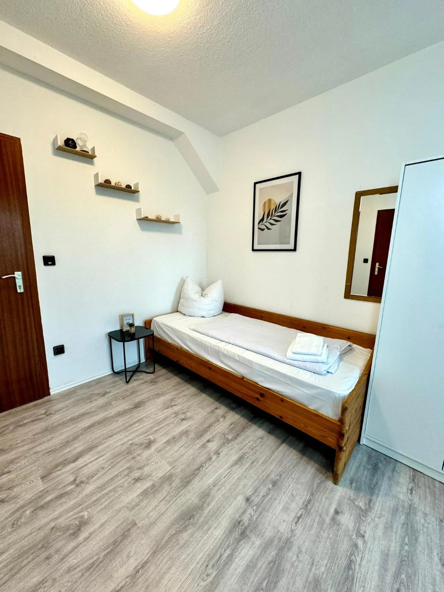 Bed in Hotel zum Rücking