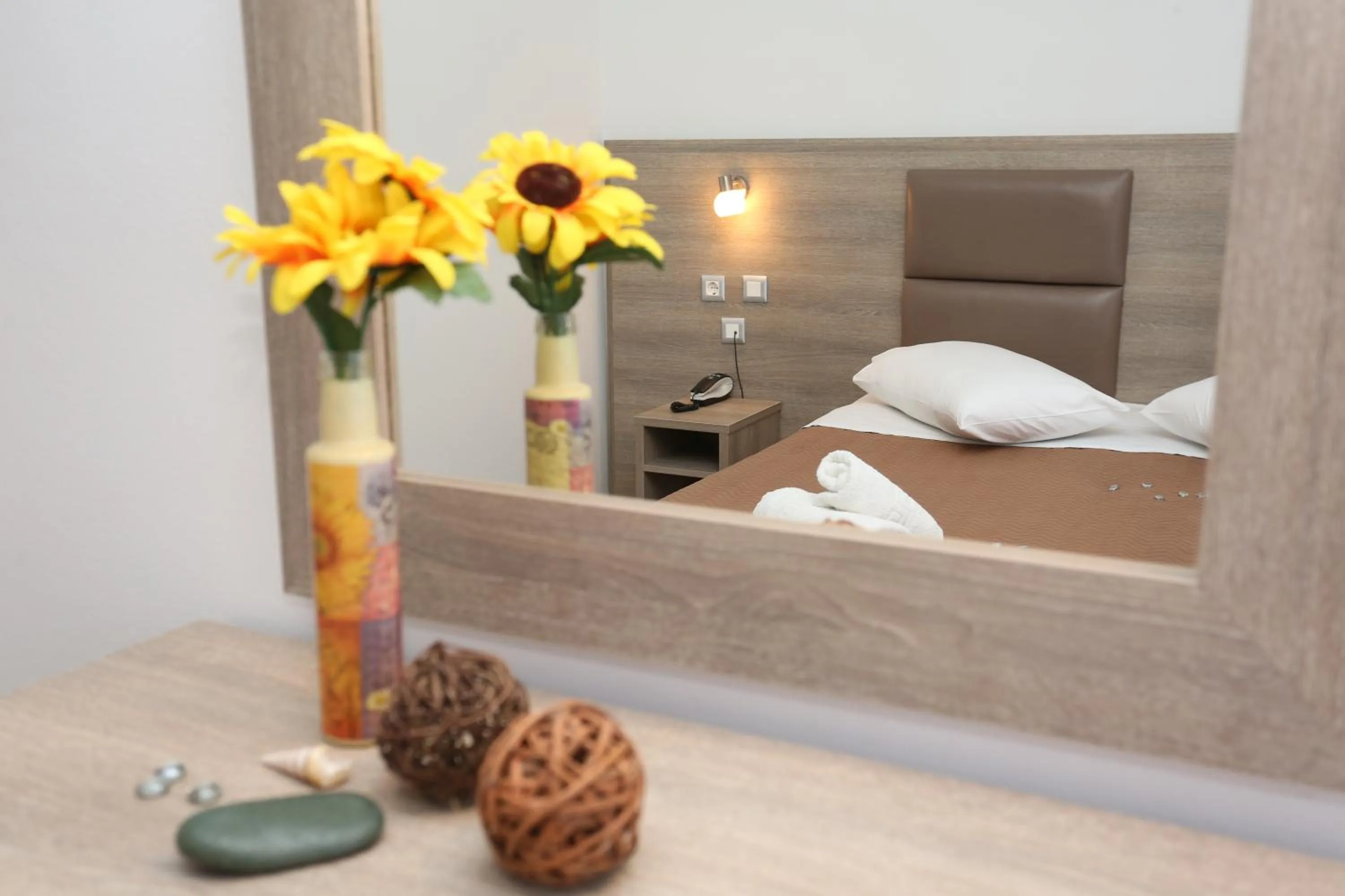 Decorative detail, Bed in Sun Hotel