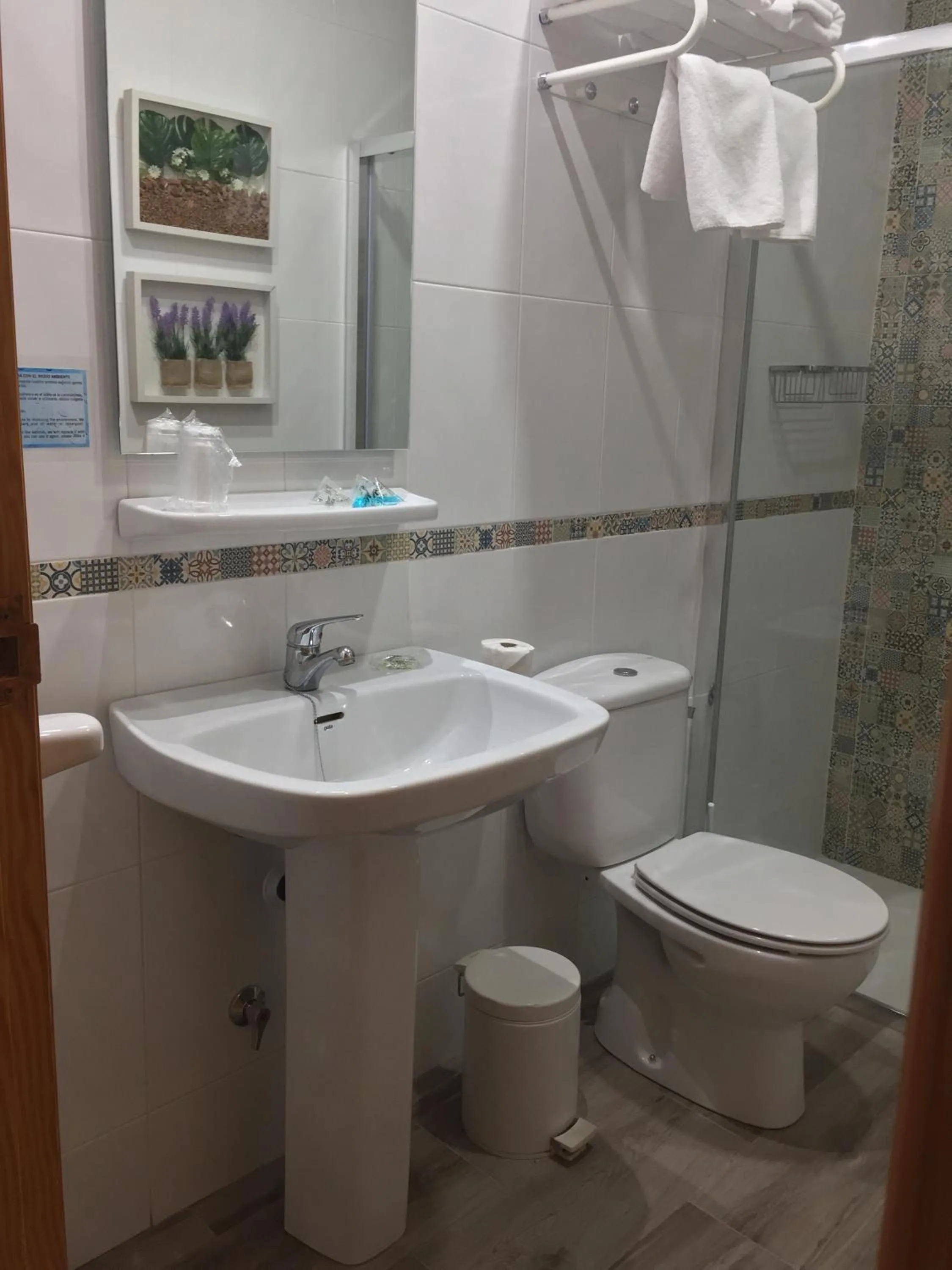 Shower in Hotel La Posada