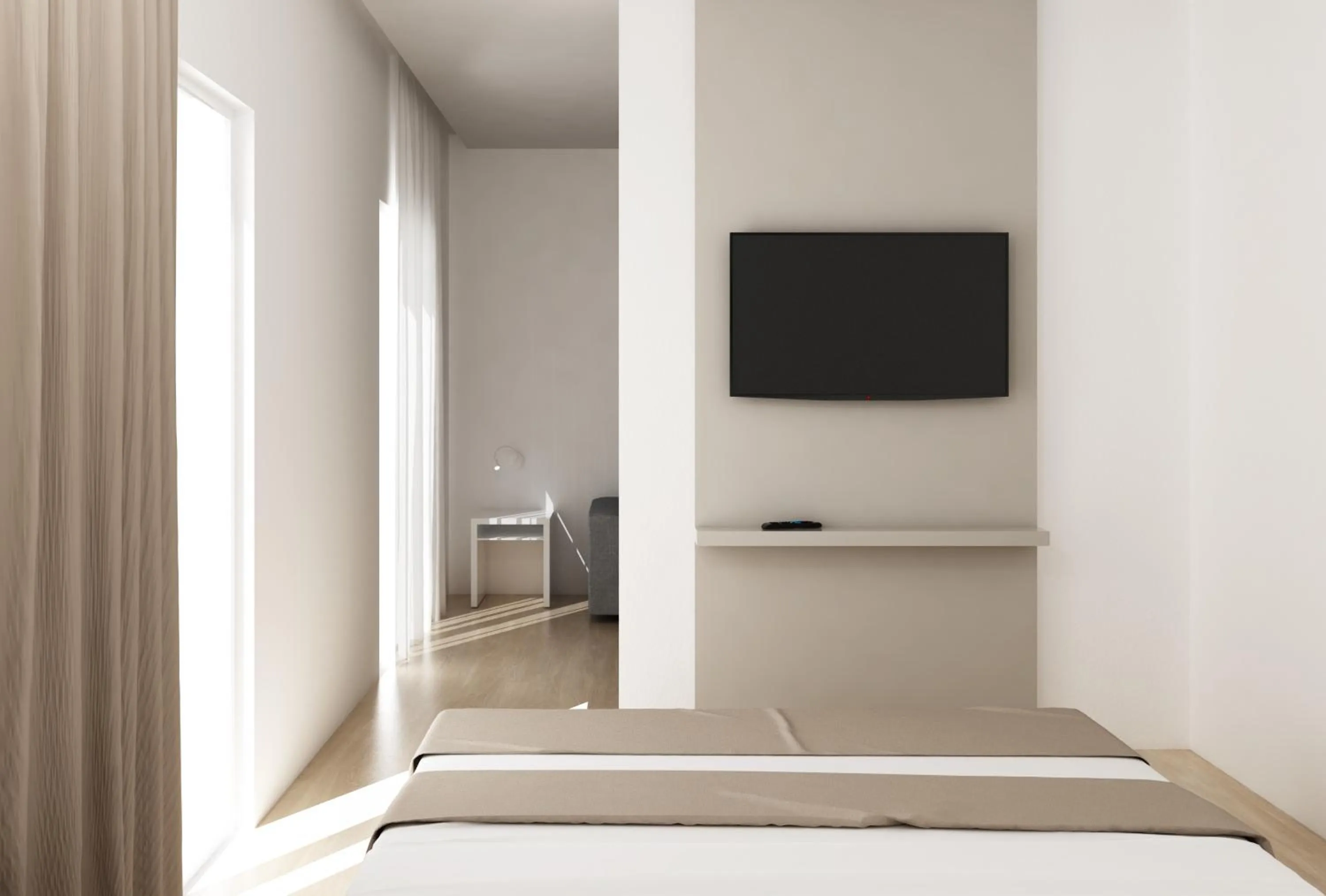 Bed in Hotel Portofino