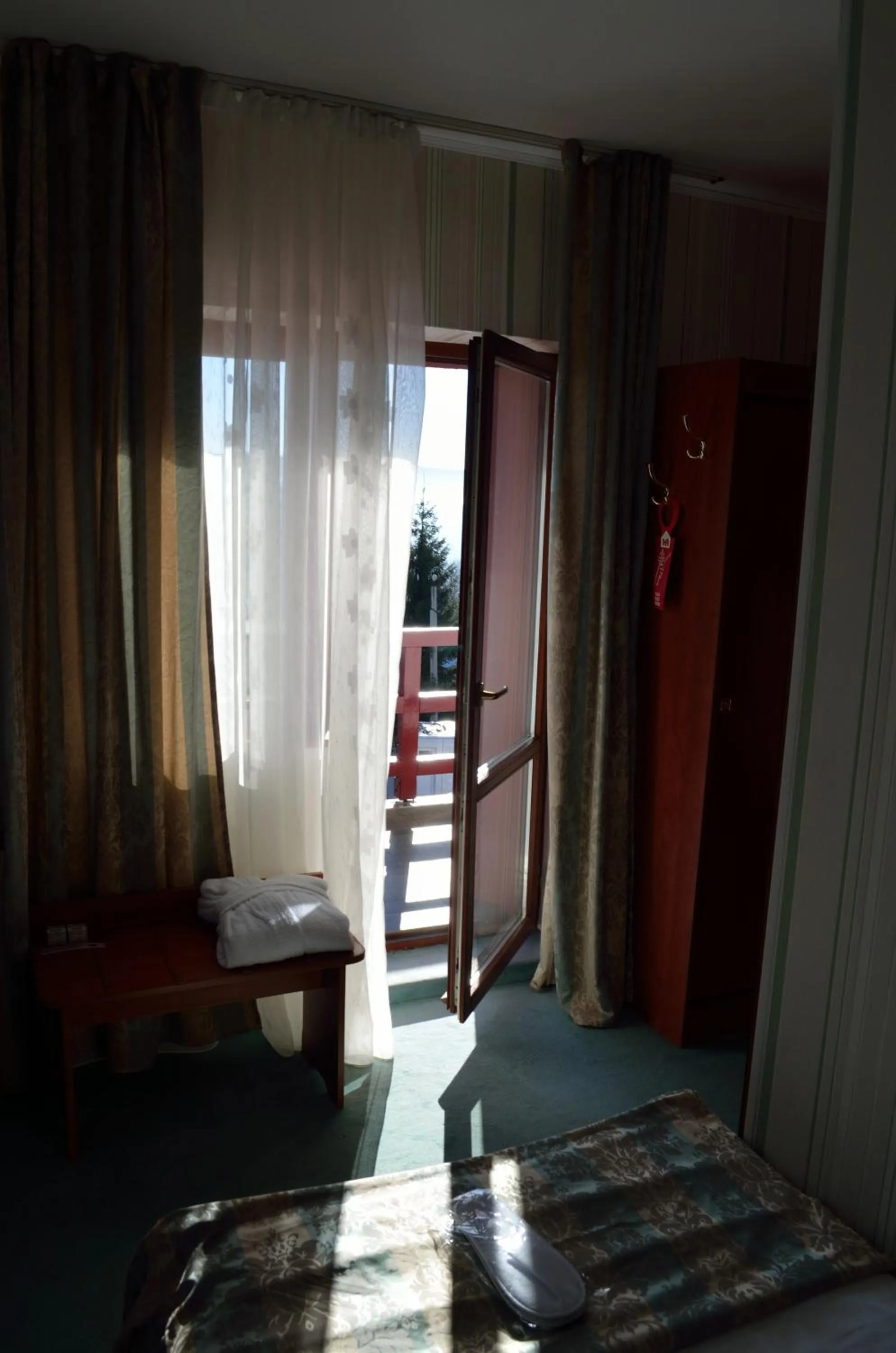 Balcony/Terrace, Bed in Hotel Rusu