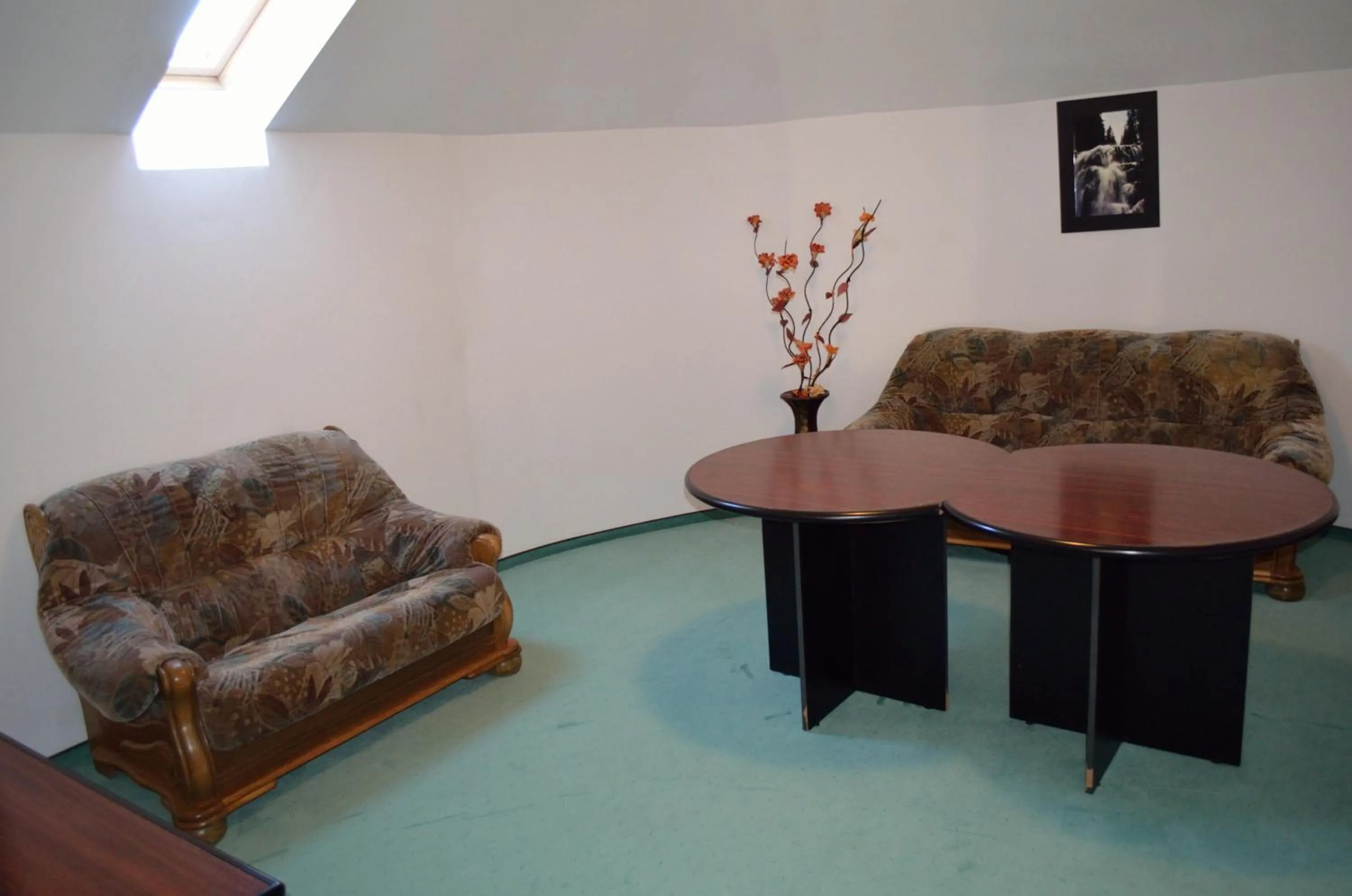 Seating area in Hotel Rusu