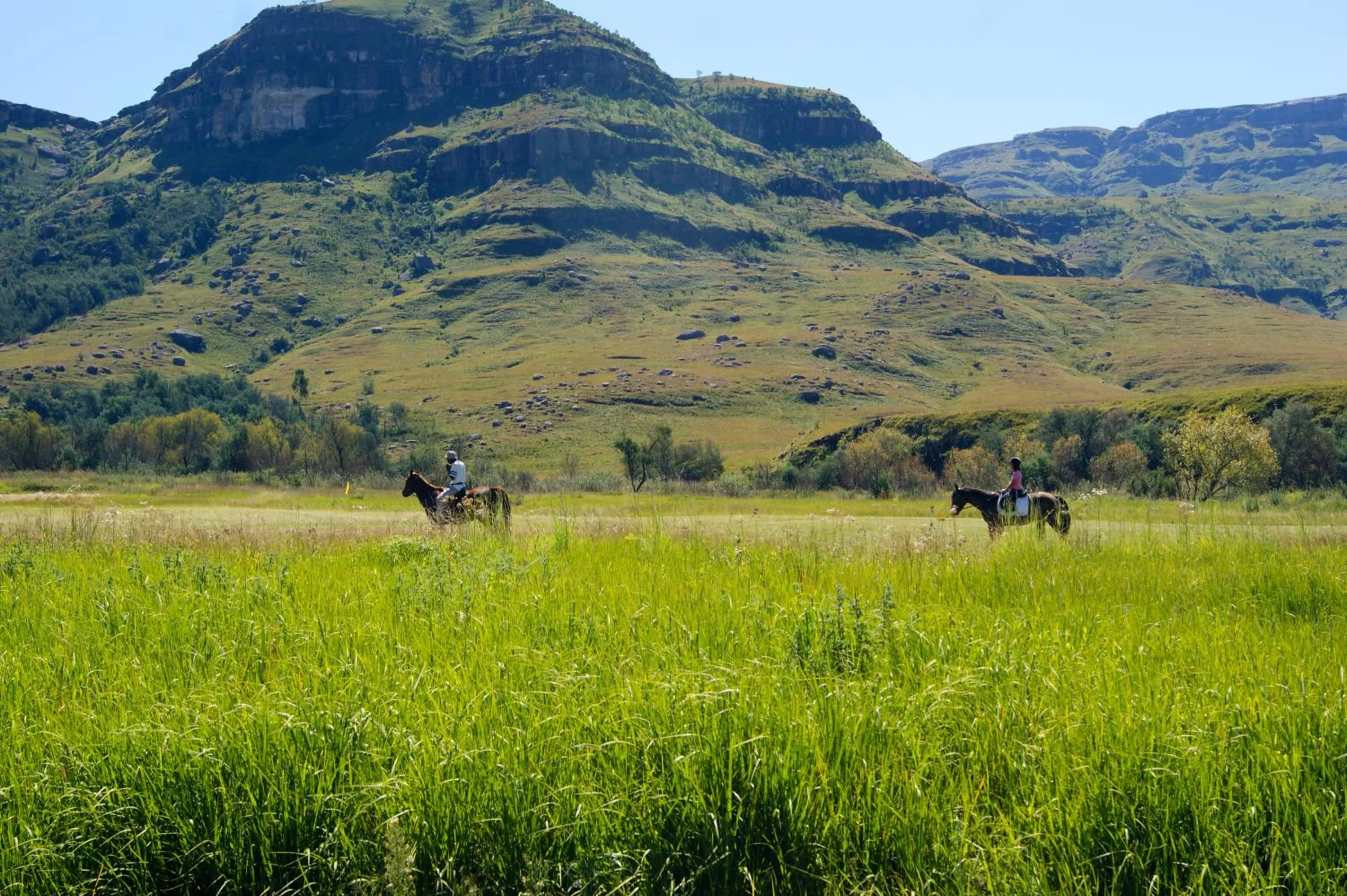 Horse-riding in Premier Resort Sani Pass