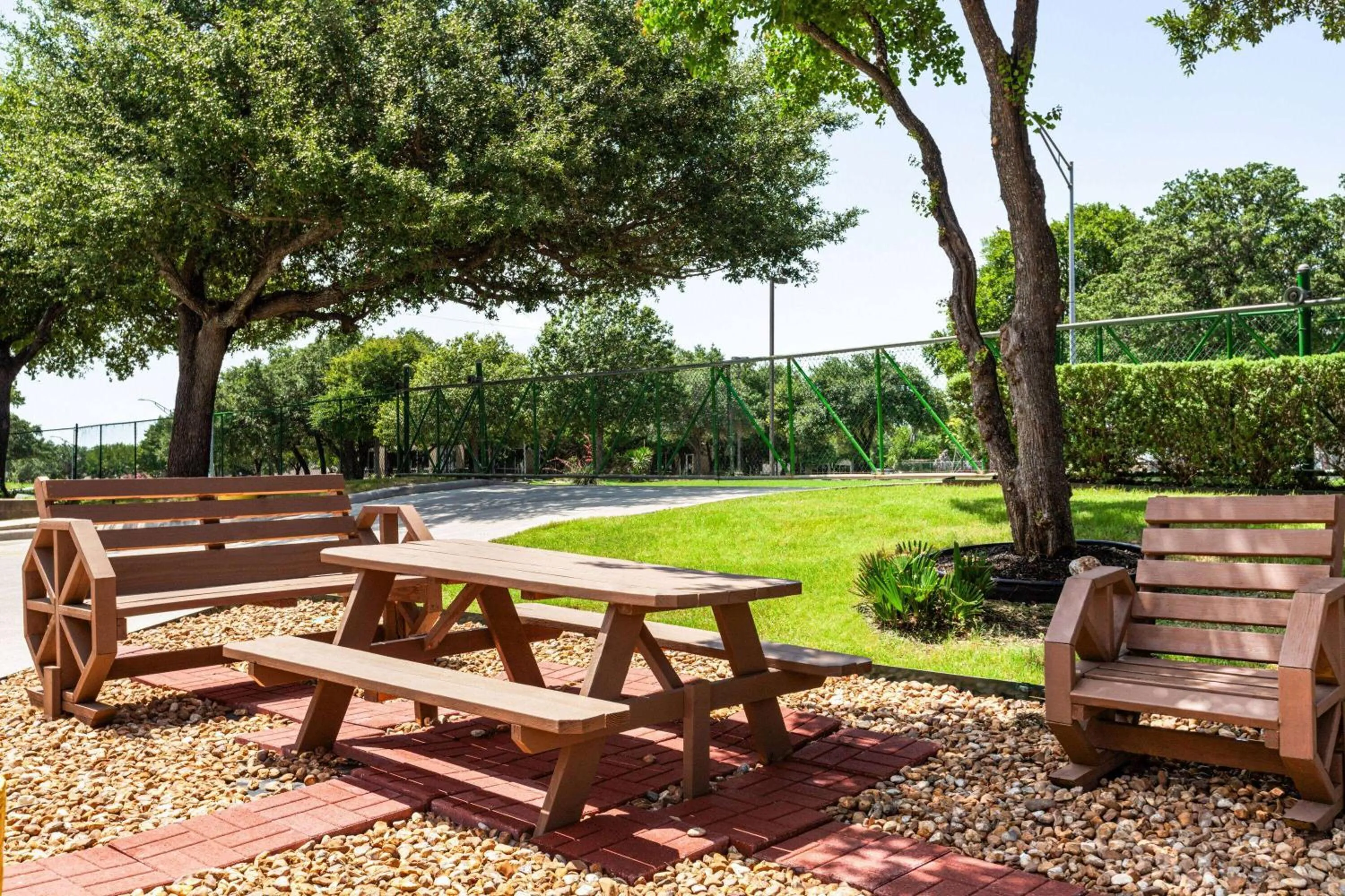 Inner courtyard view in Days Inn by Wyndham San Antonio Near Fiesta Park