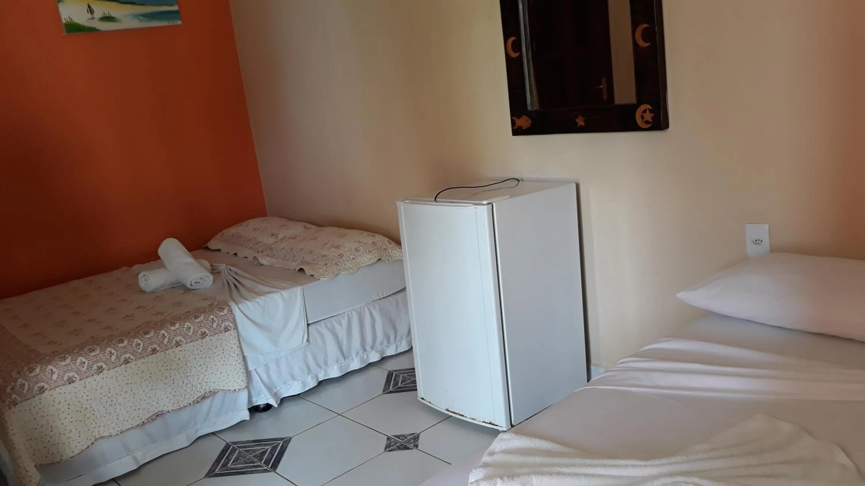 Bed in Pousada Via Lactea