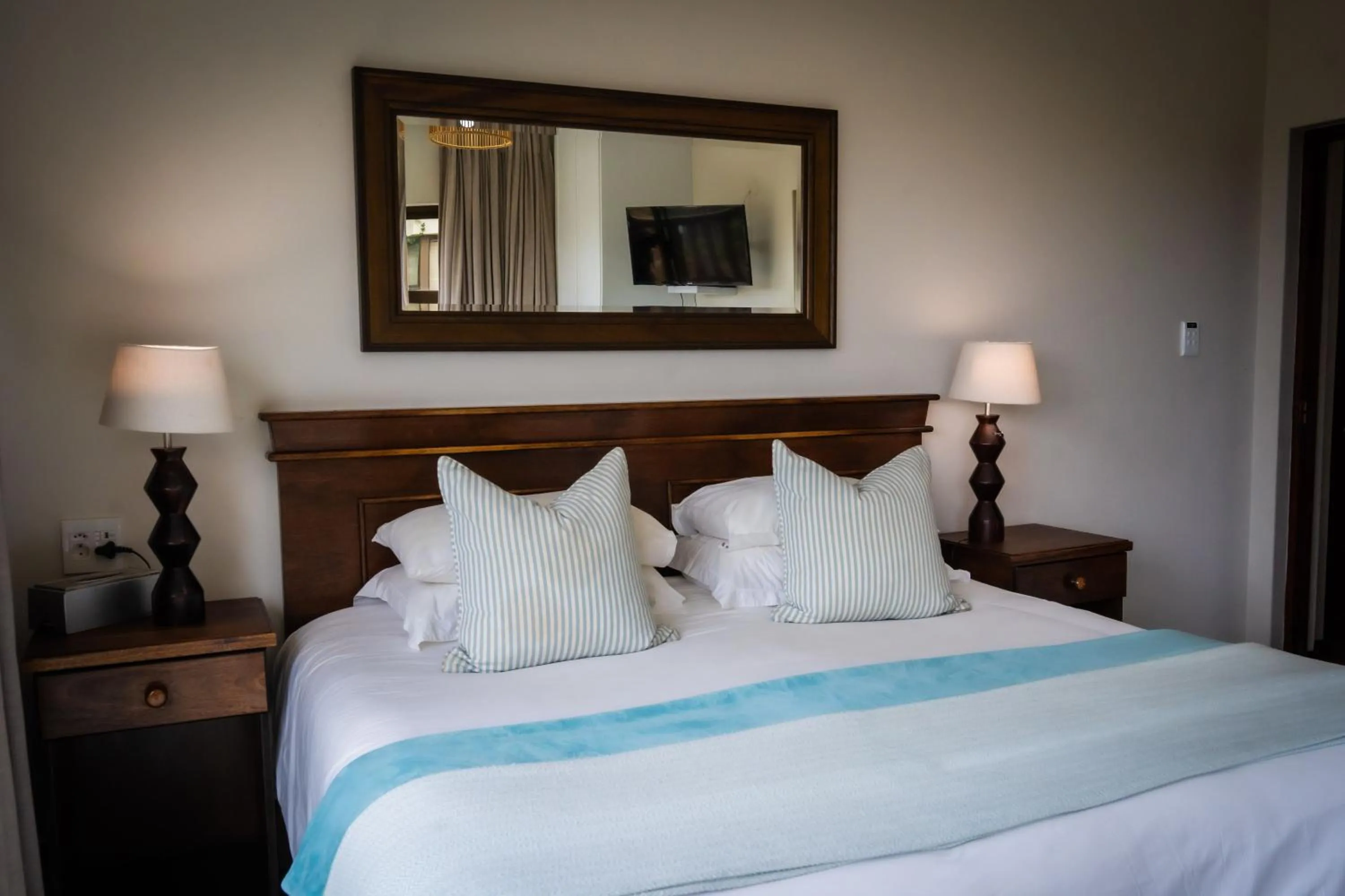 Bed in Supertubes Guesthouse