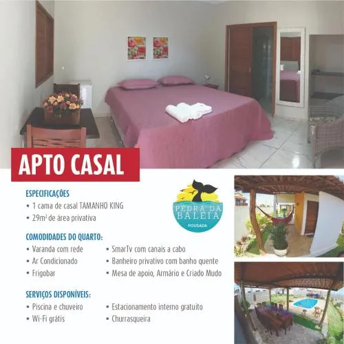 King Room with Balcony in Pousada Pedra da Baleia