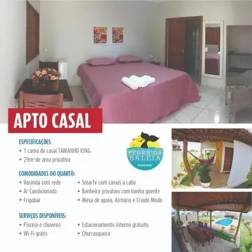 King Room with Balcony in Pousada Pedra da Baleia King Room with Balcony in Pousada Pedra da Baleia