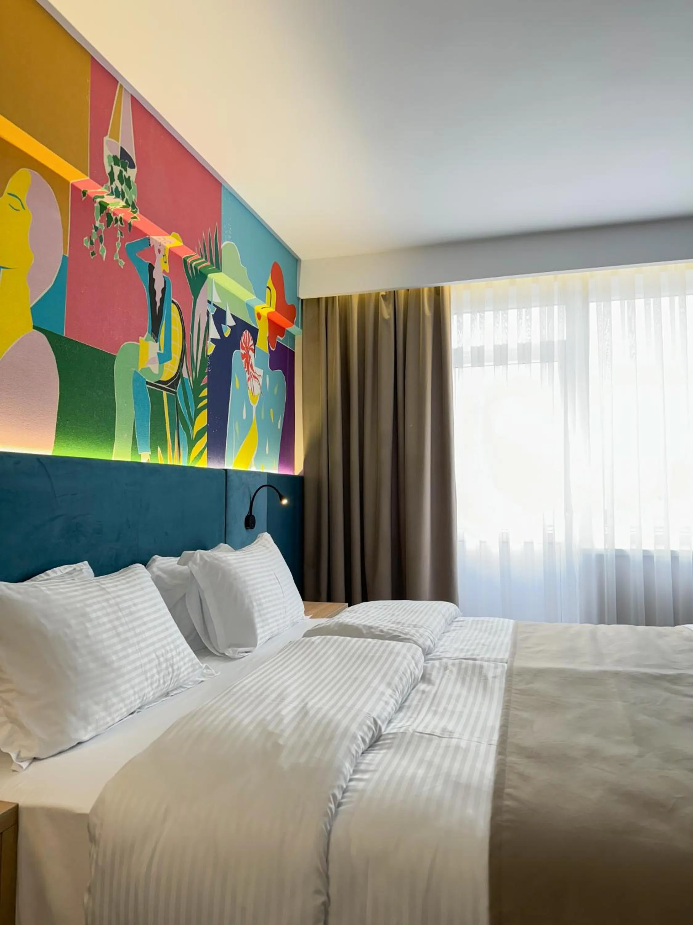 Bed in Hotel FAN Sebes