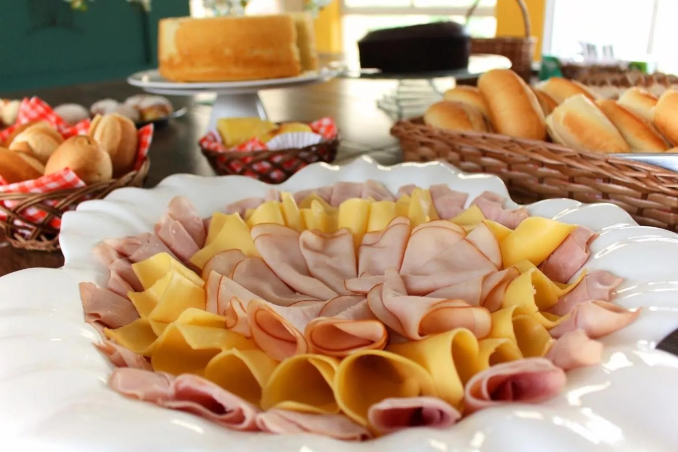 Continental breakfast in Don Marcos Hotel com Restaurante e Pizzaria