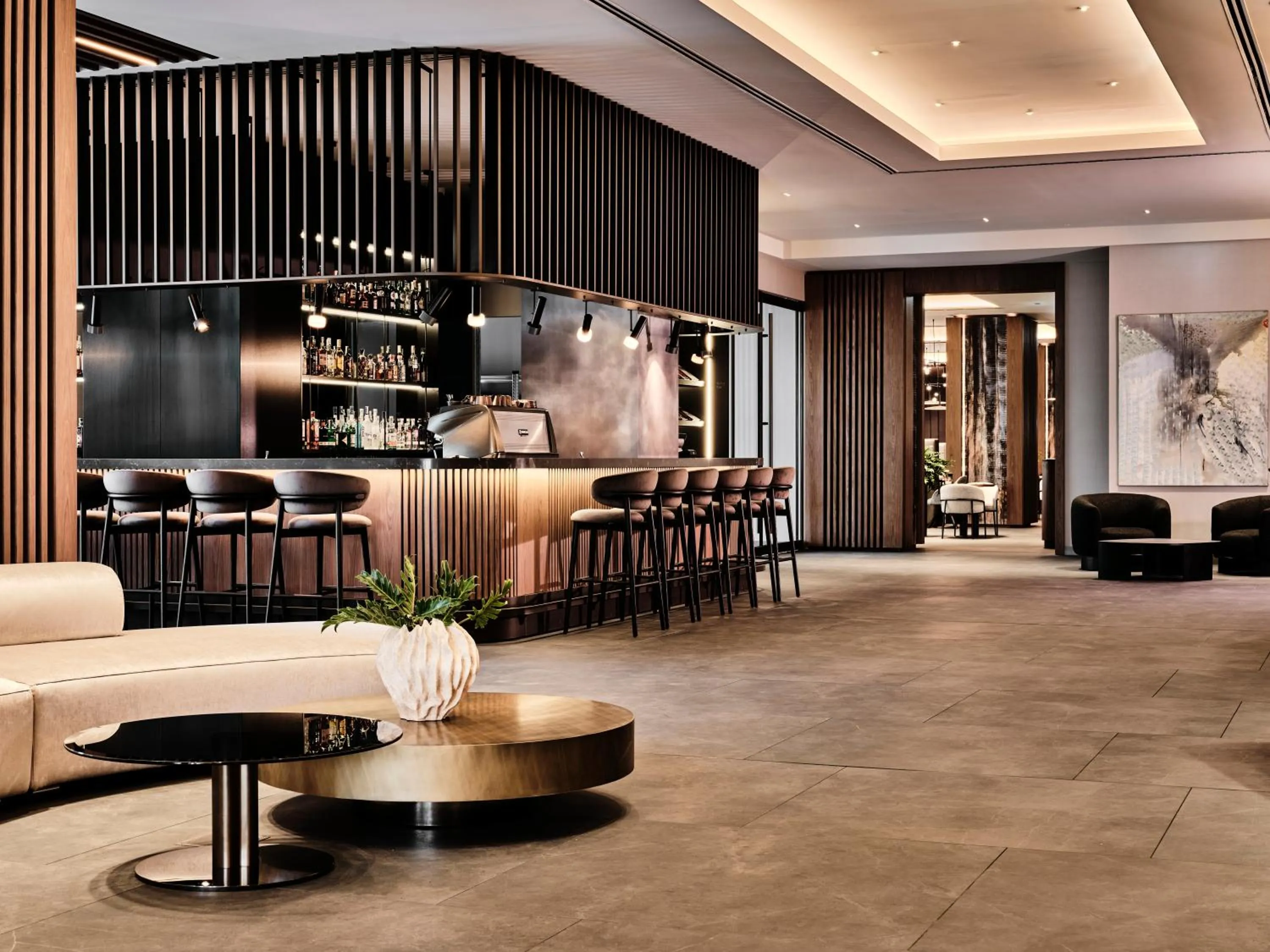 Lounge or bar in Crowne Plaza Sofia by IHG
