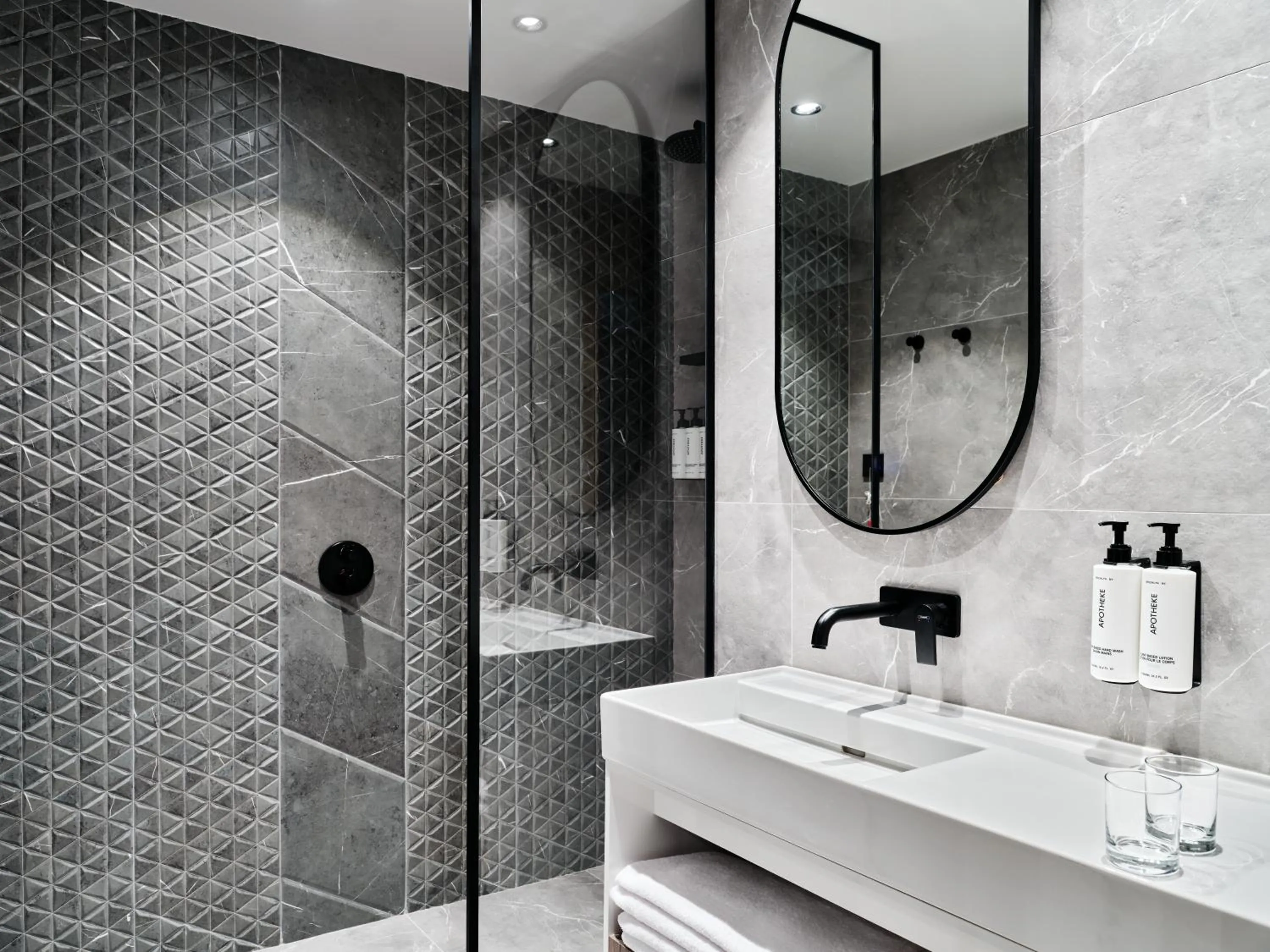 Shower in Crowne Plaza Sofia by IHG