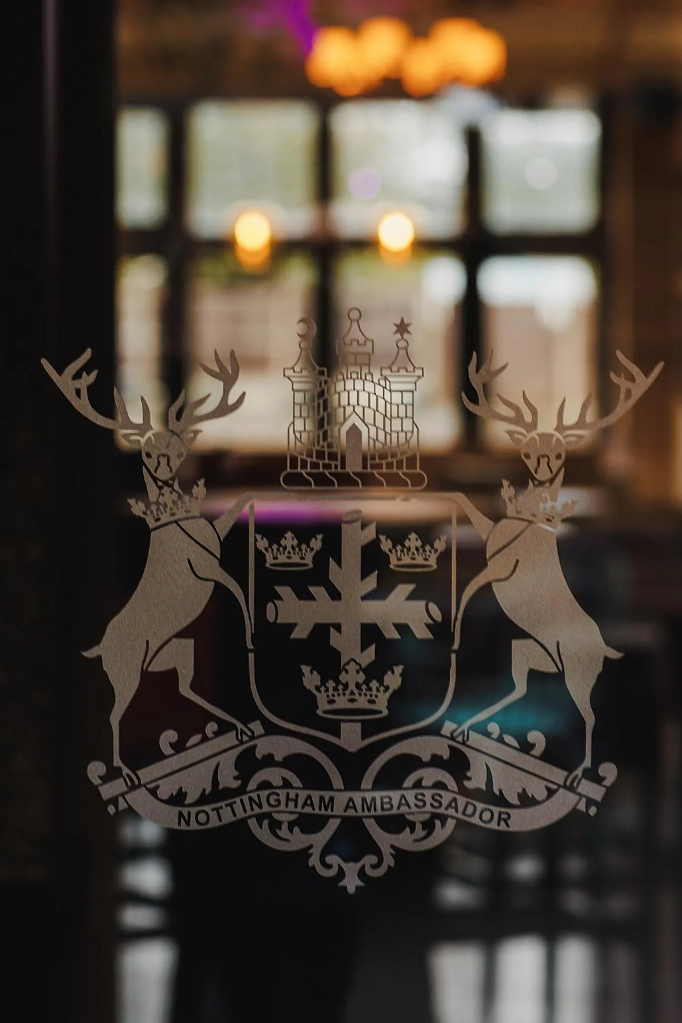Decorative detail in The Dukeries Lodge, Edwinstowe, Nottinghamshire