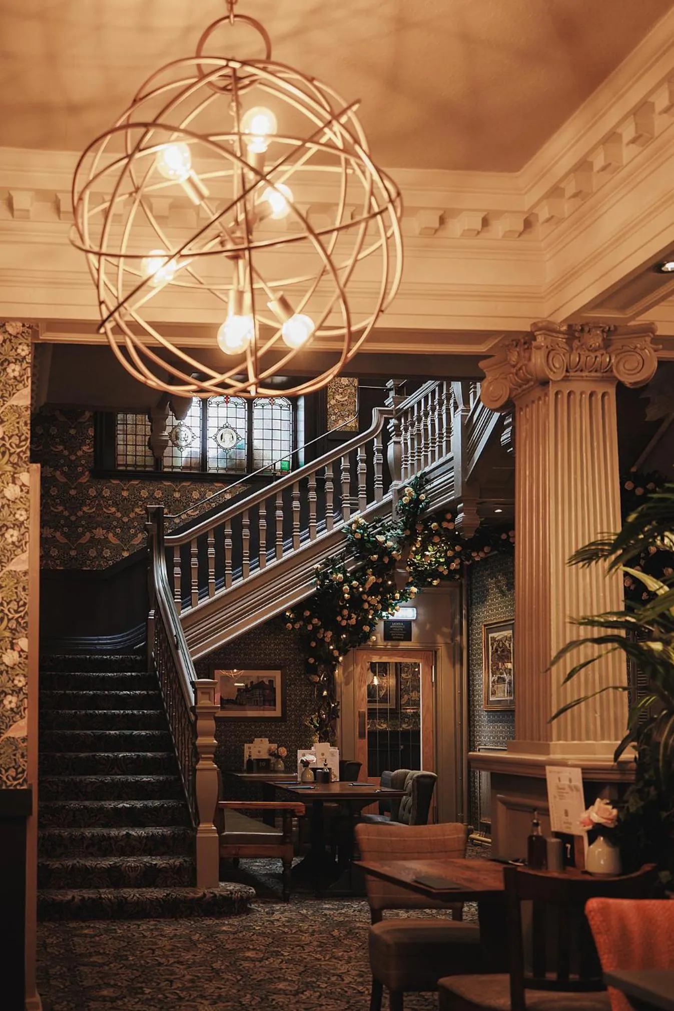 Decorative detail in The Dukeries Lodge, Edwinstowe, Nottinghamshire