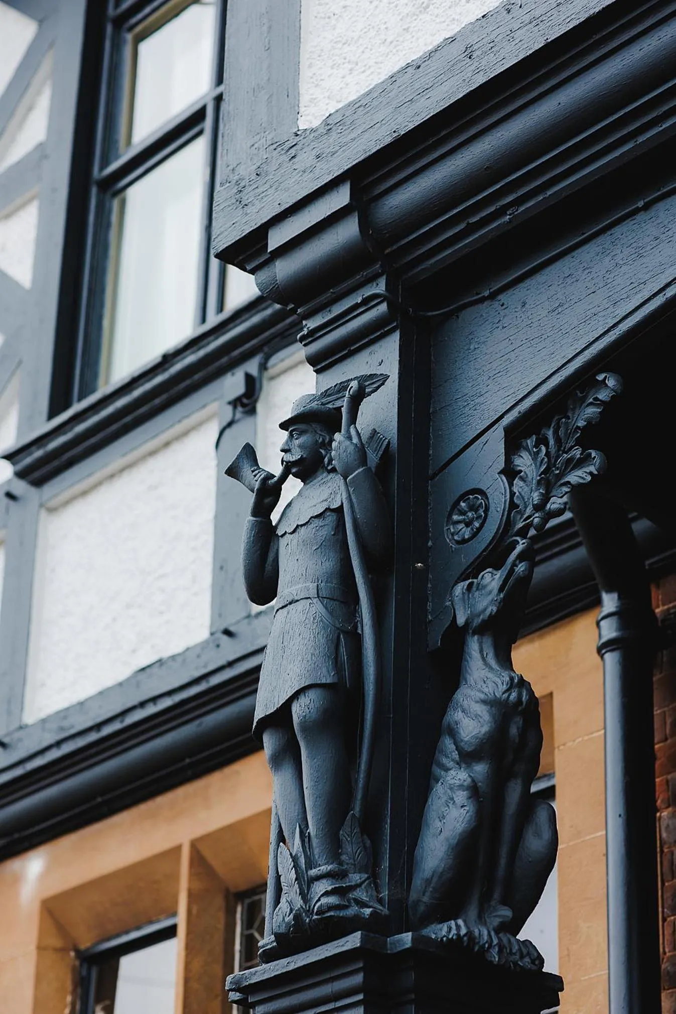Decorative detail in The Dukeries Lodge, Edwinstowe, Nottinghamshire