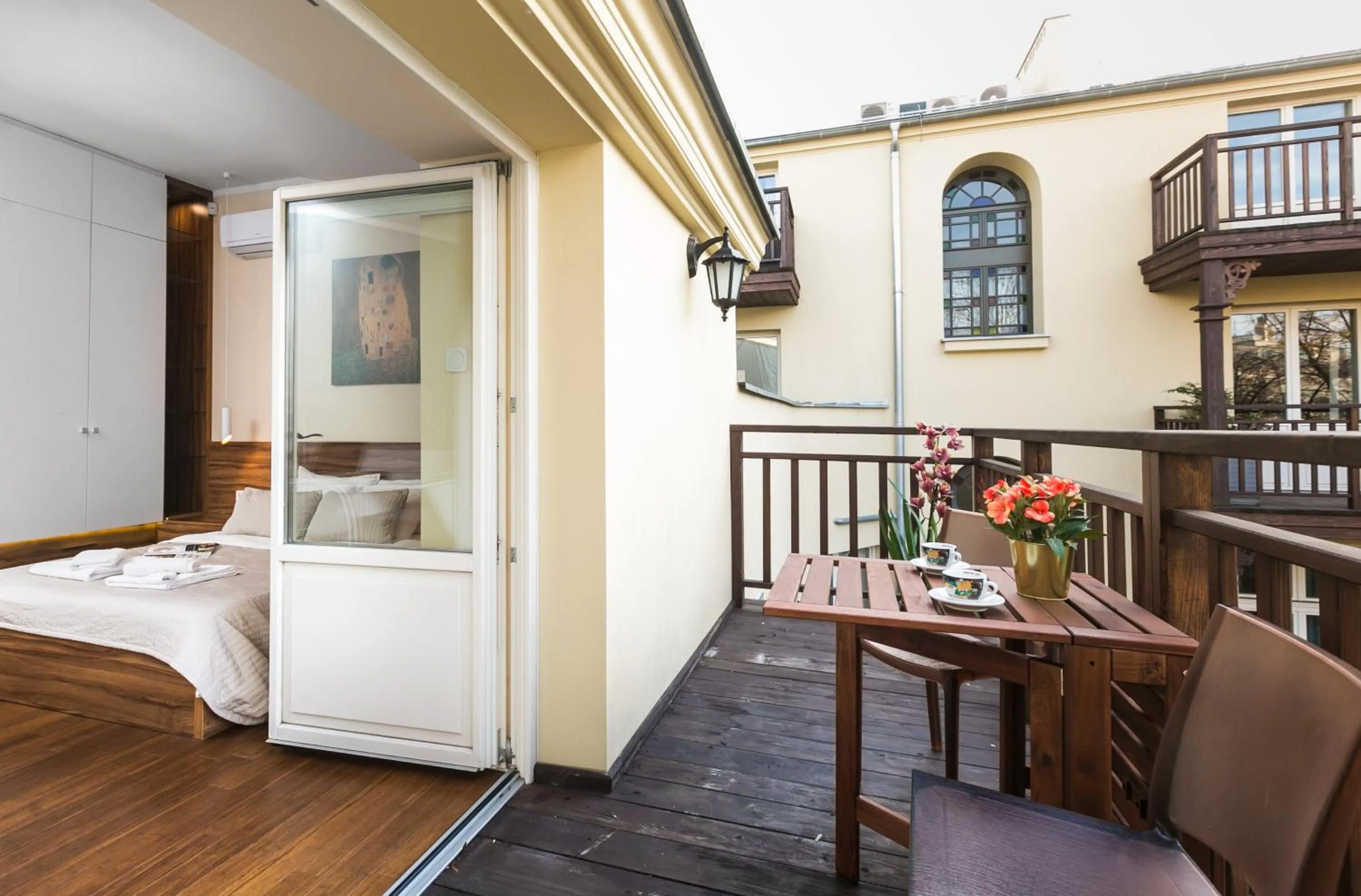 Balcony/Terrace, Bed in Otium Old Town Sarego