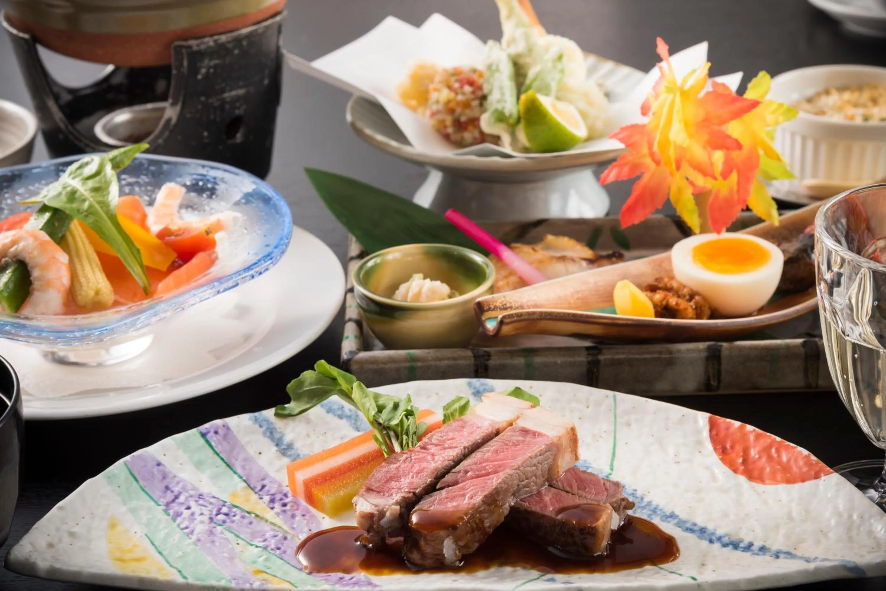 Food close-up in Sky Hotel Namerikawa