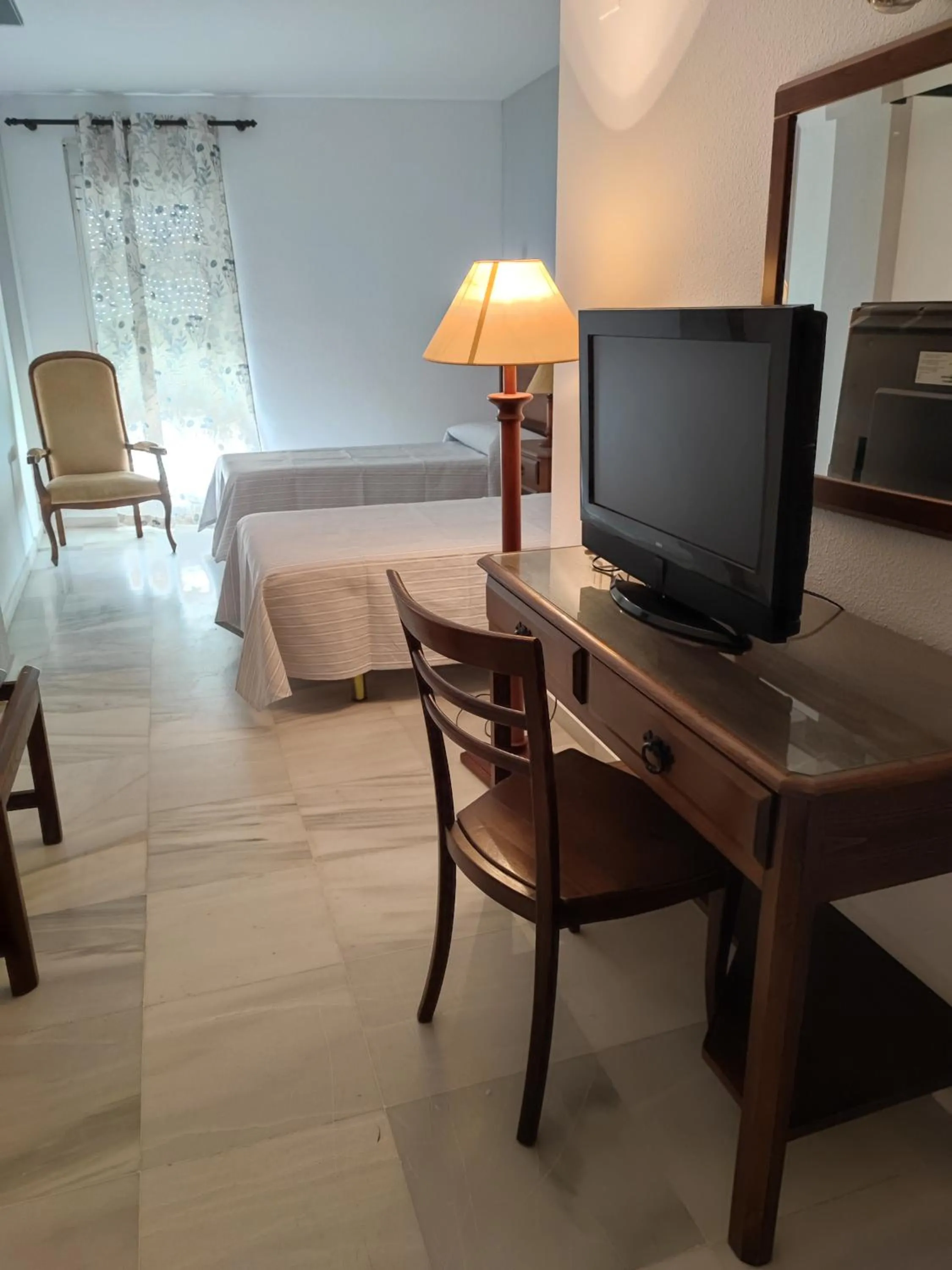 Bed in Hotel Cervantes