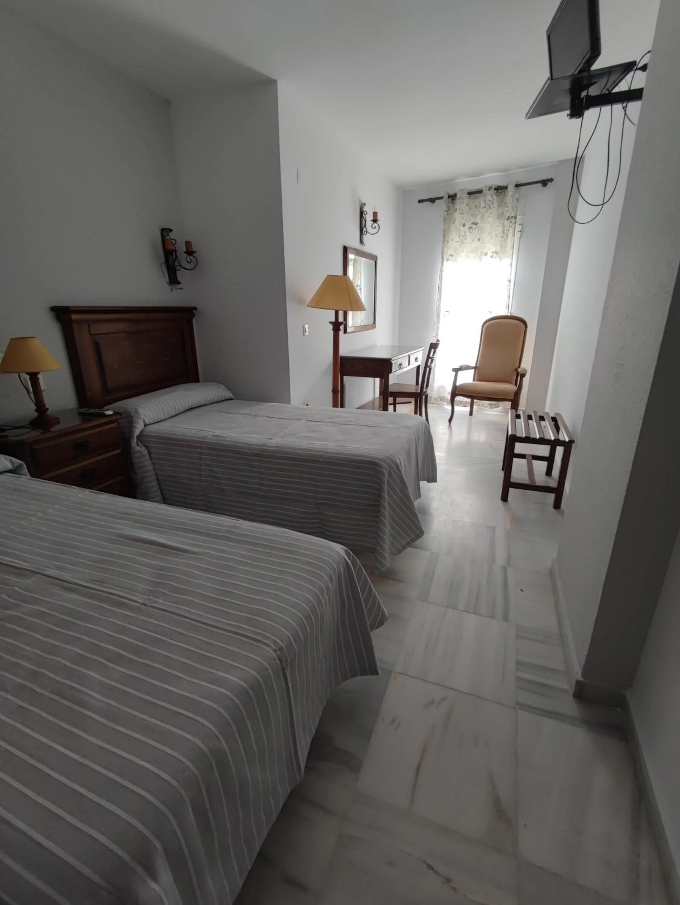 Bed in Hotel Cervantes