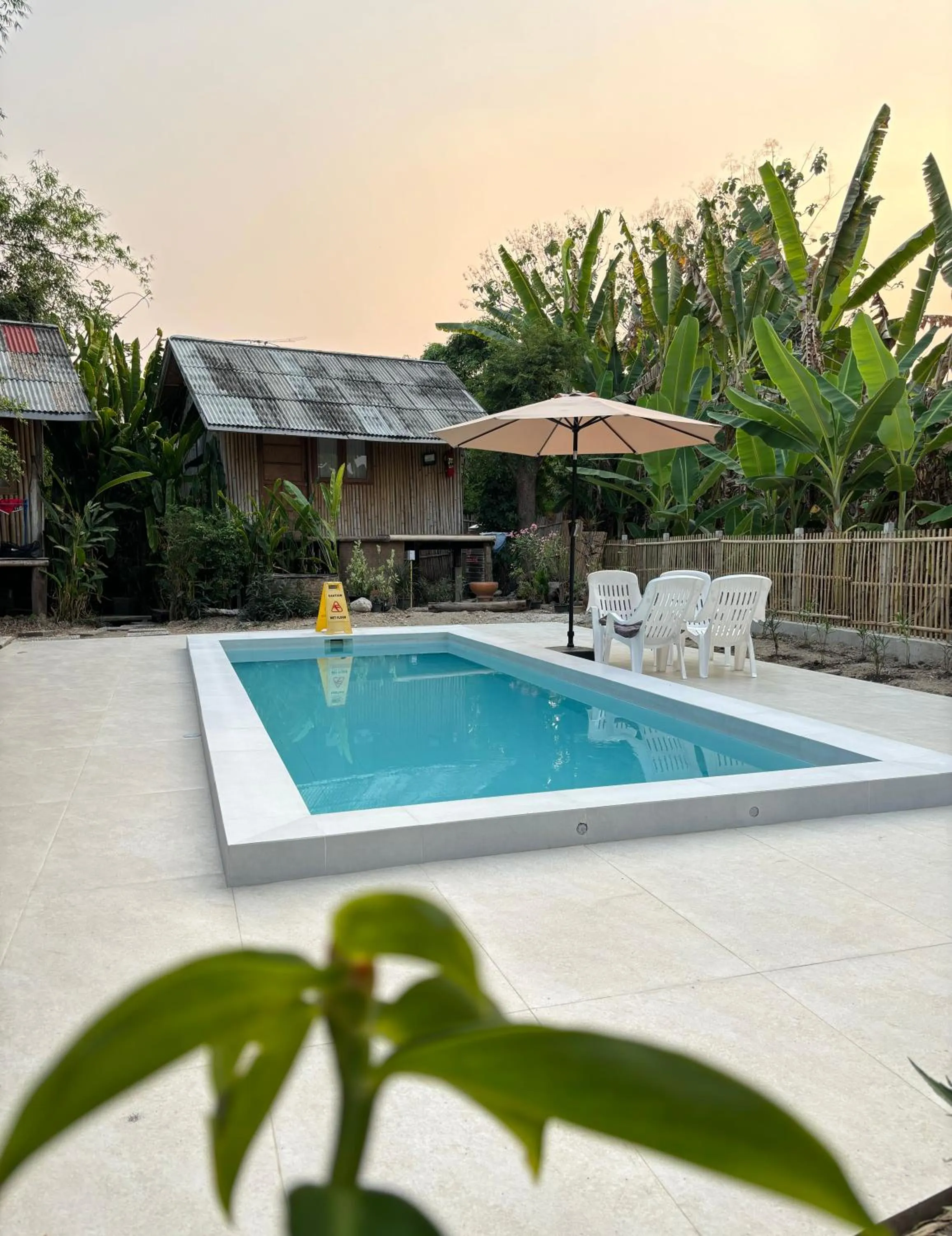 Pool view in Lanna House Lanna Hut Chiangmai