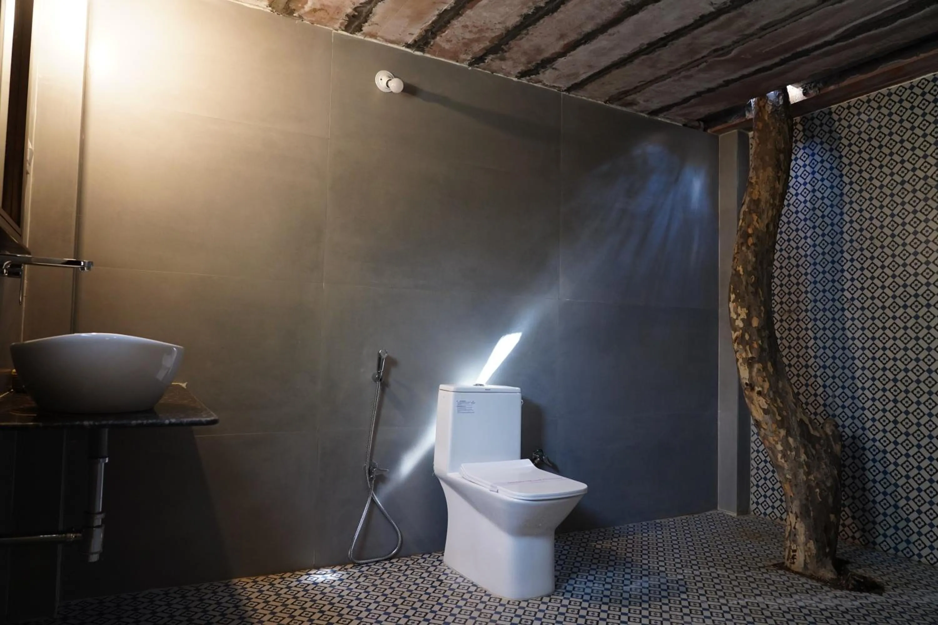 Shower in Heli Pushkar