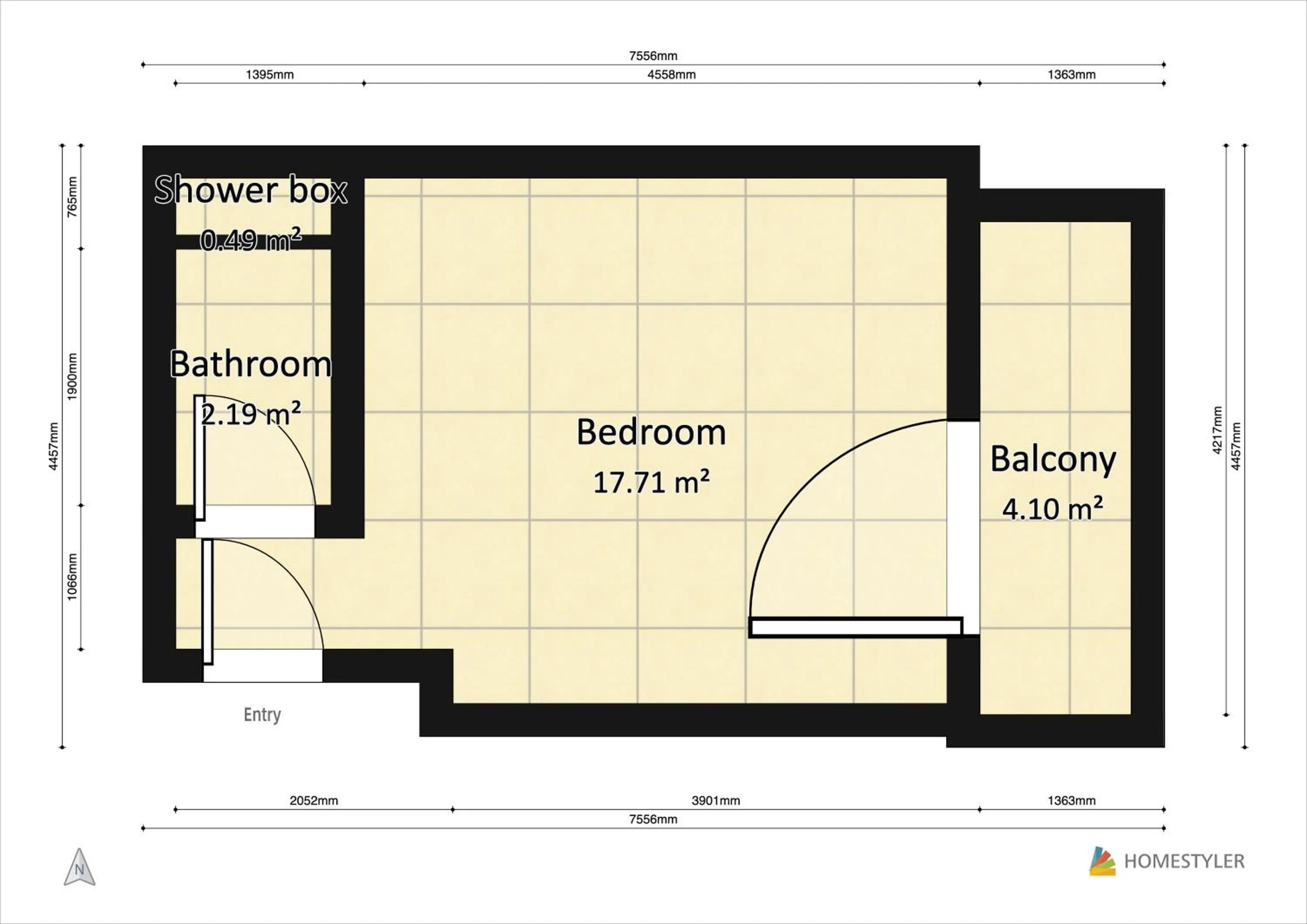Floor plan in Hippocampus B&B