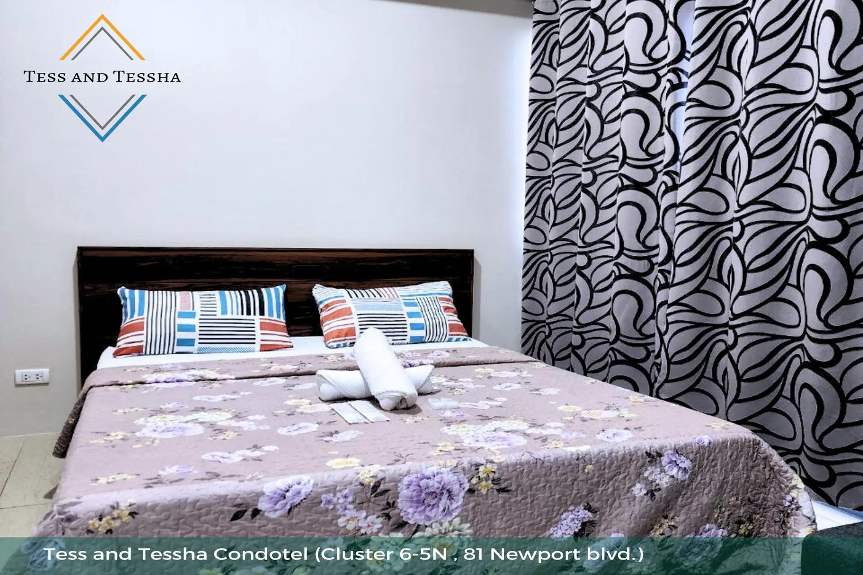 Bed in Tess and Tessha Condotel near T3 Airport Bed in Tess and Tessha Condotel near T3 Airport