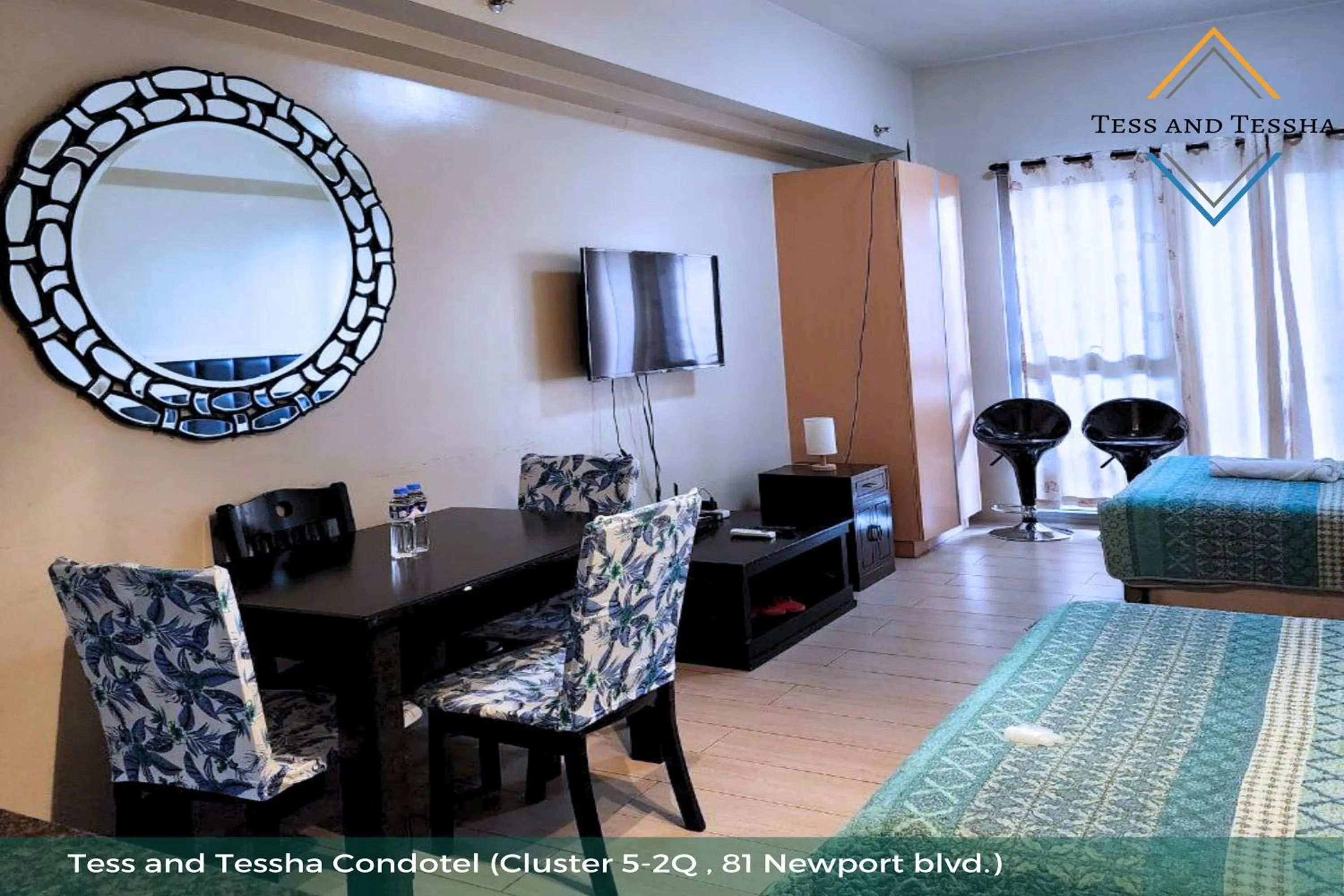 Bed in Tess and Tessha Condotel near T3 Airport