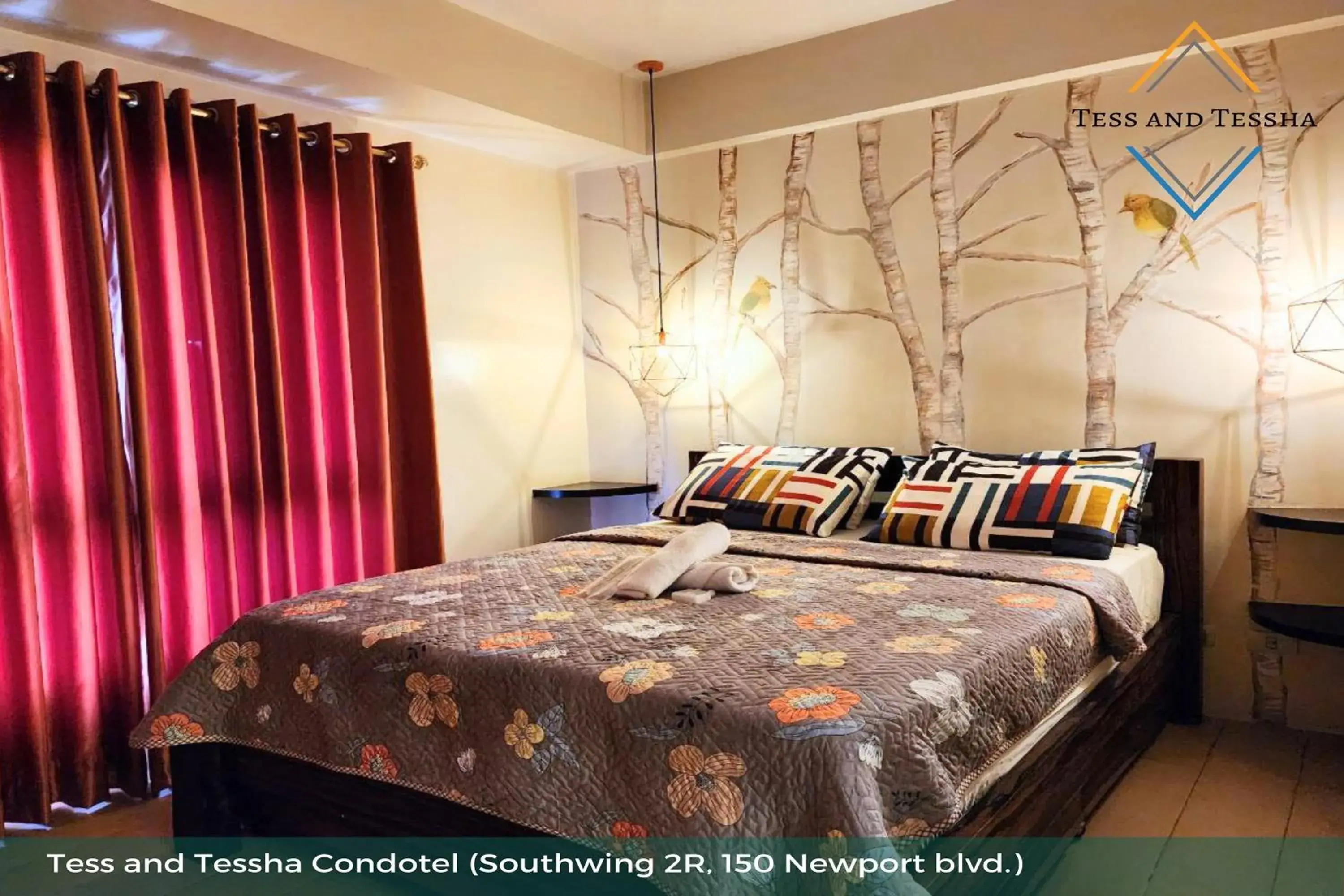 Bed in Tess and Tessha Condotel near T3 Airport Bed in Tess and Tessha Condotel near T3 Airport