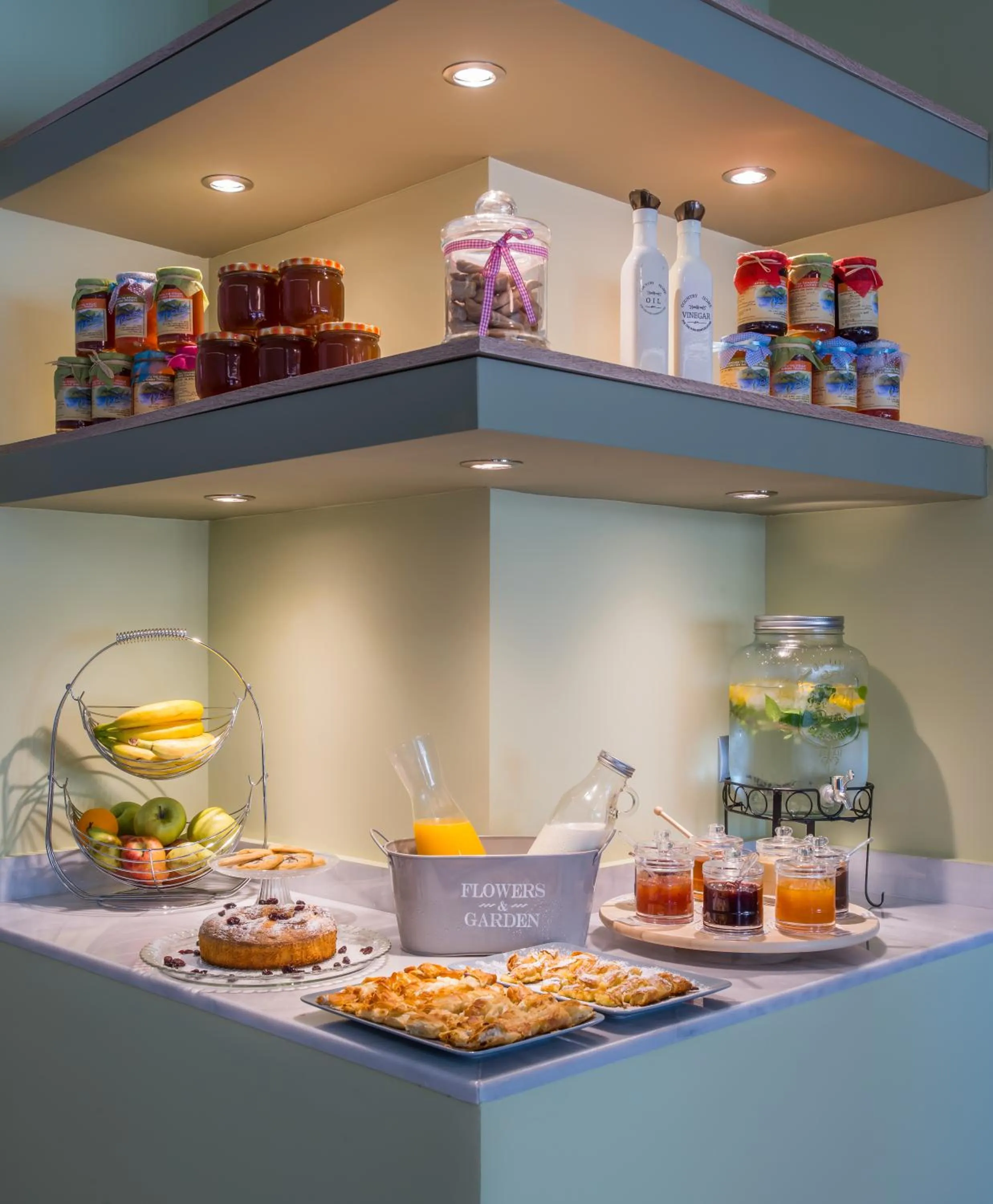 Buffet breakfast in Mirabilia Boutique Hotel