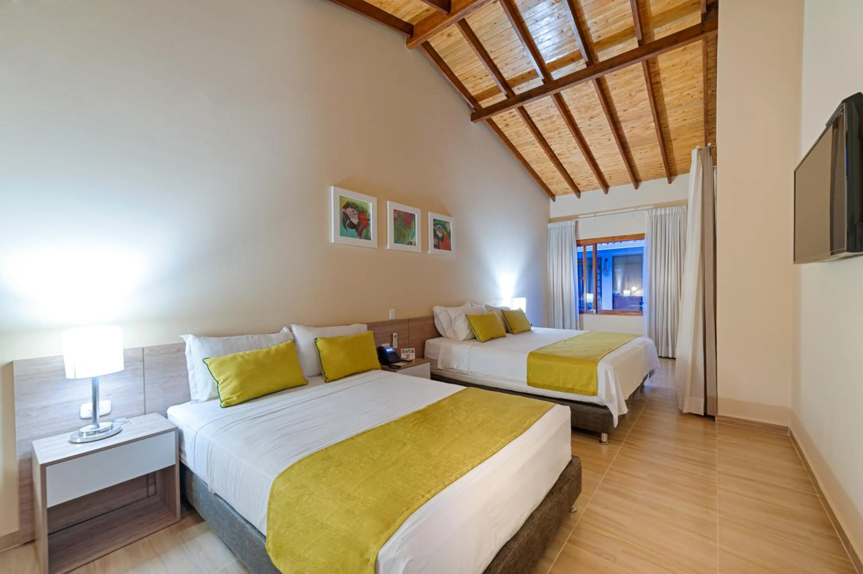 Decorative detail, Bed in Hotel Campestre La Potra