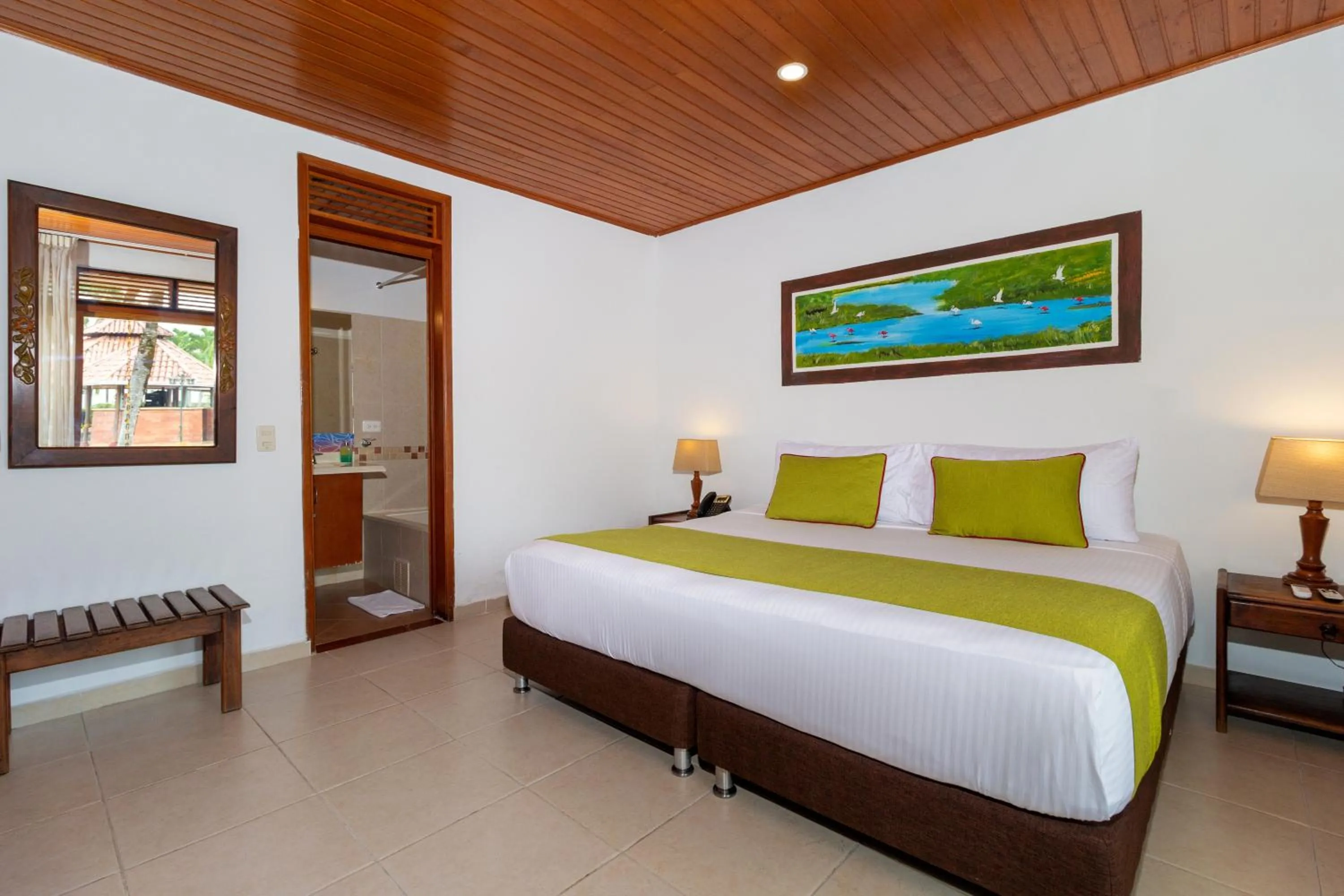 Decorative detail, Bed in Hotel Campestre La Potra