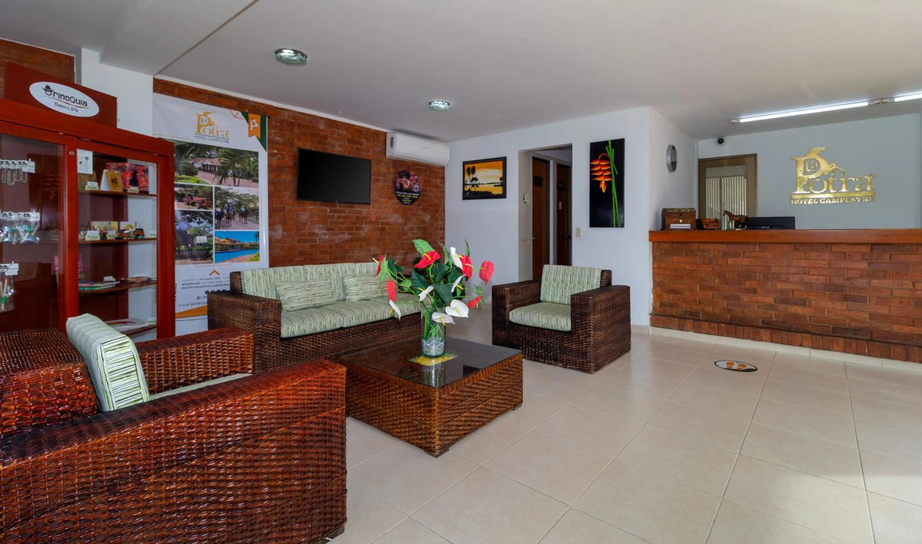 Living room in Hotel Campestre La Potra