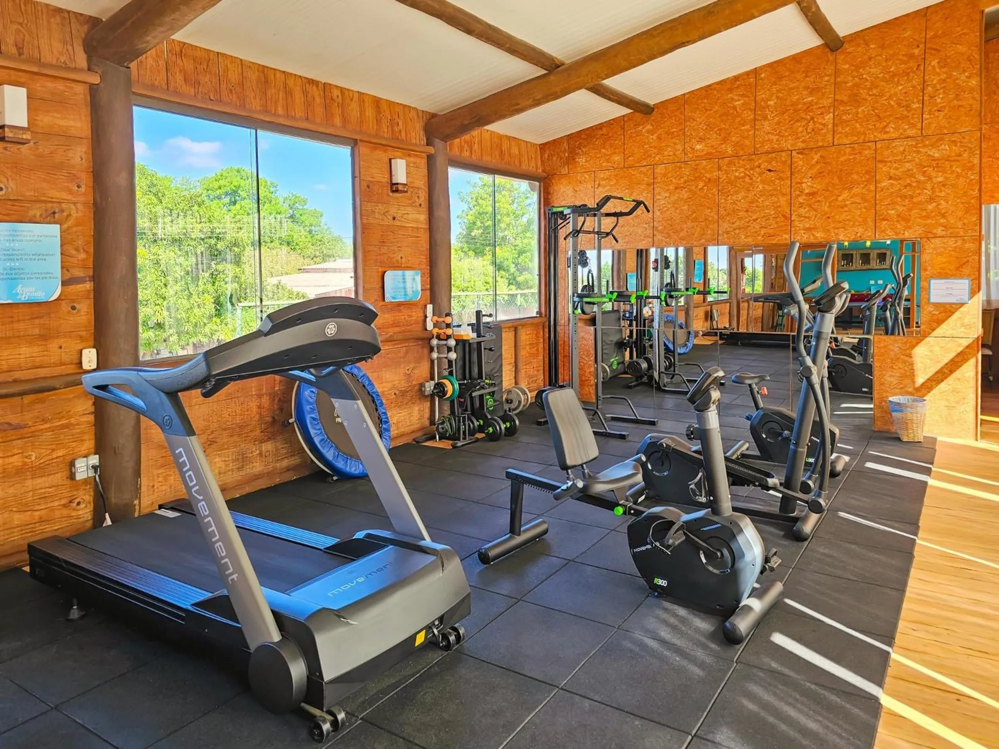 Fitness centre/facilities in Hotel Pousada Águas de Bonito