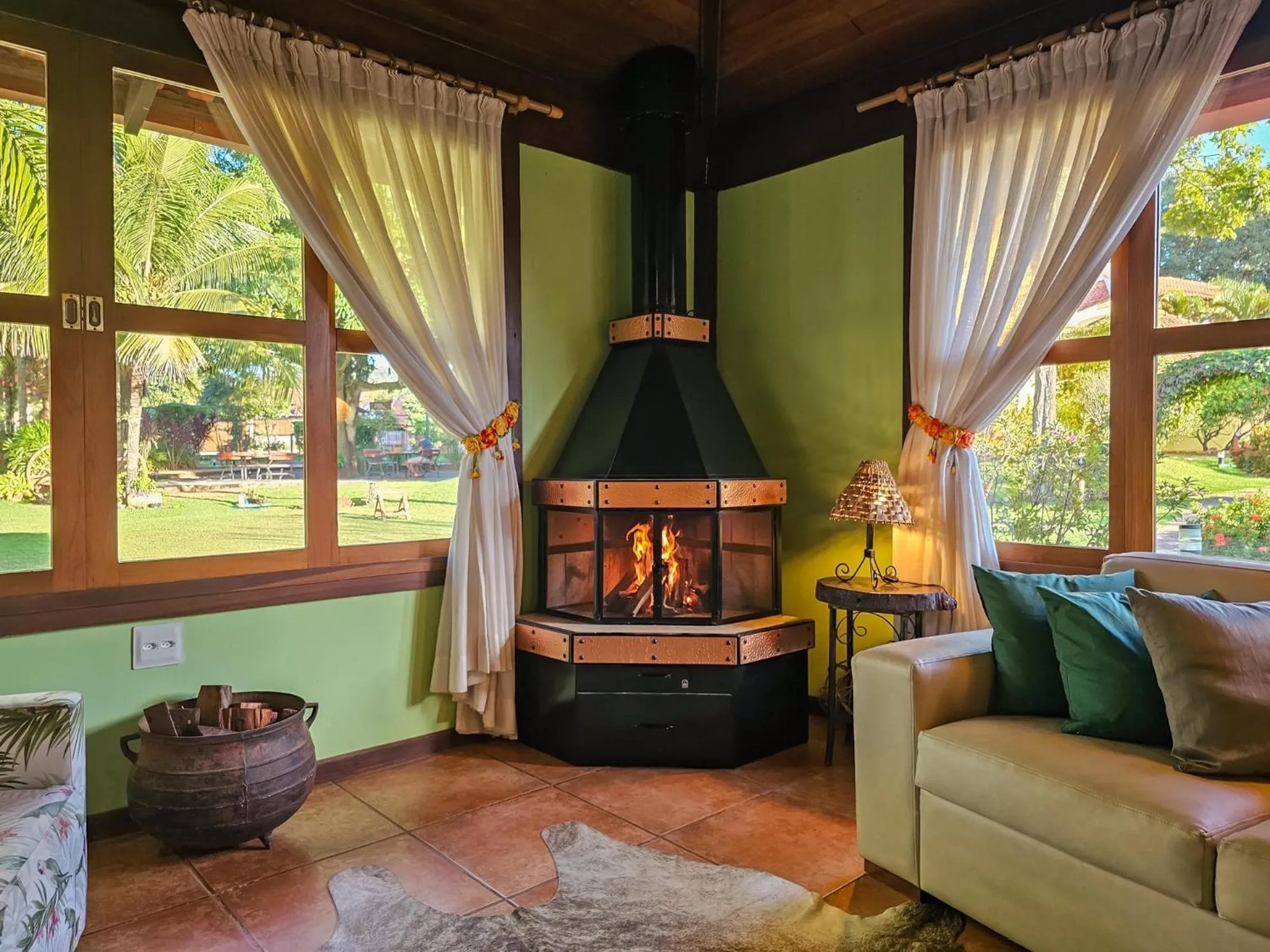 Living room in Hotel Pousada Águas de Bonito