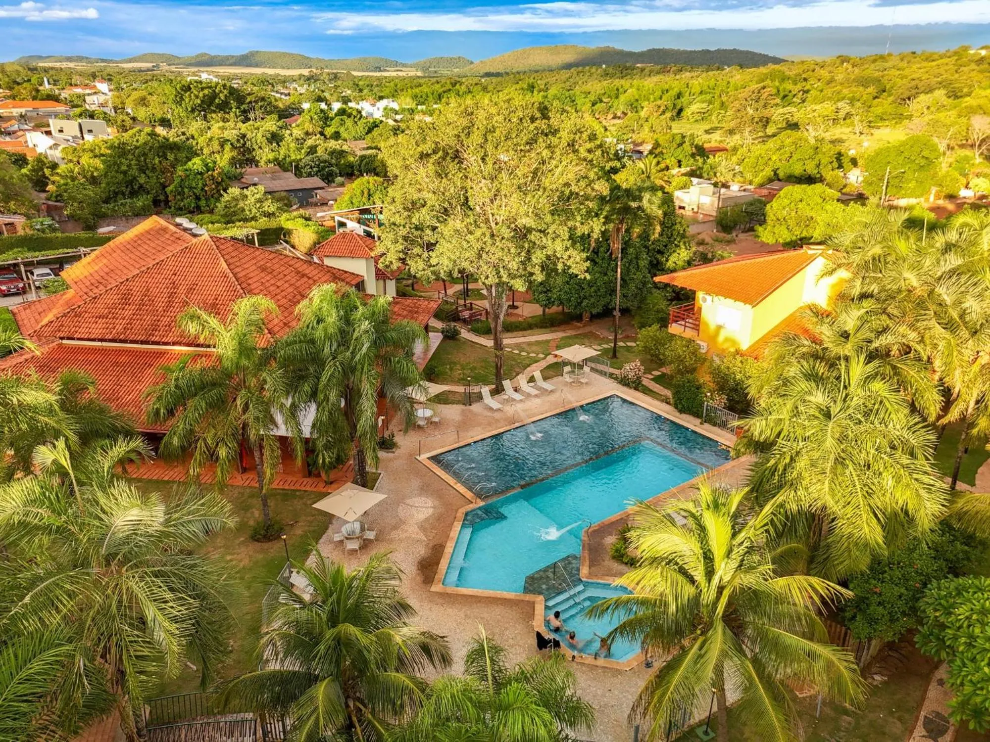 Swimming pool in Hotel Pousada Águas de Bonito
