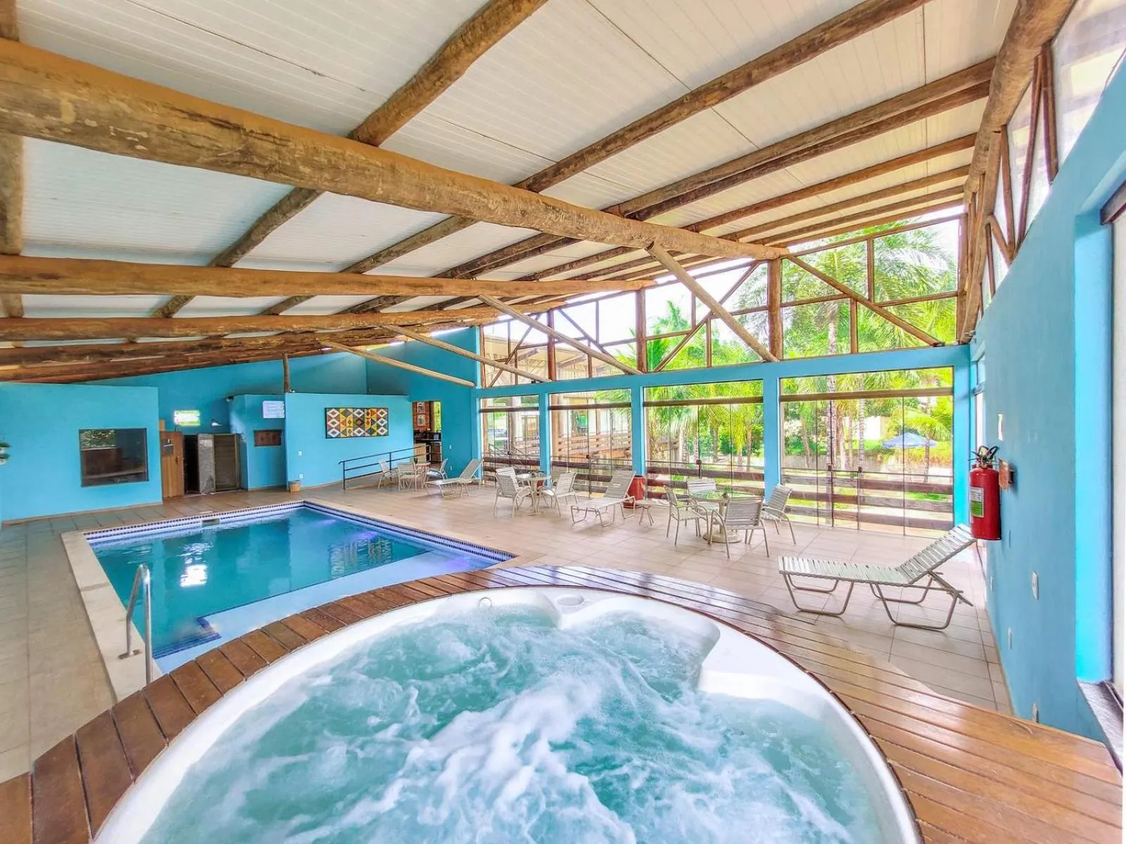 Swimming pool in Hotel Pousada Águas de Bonito