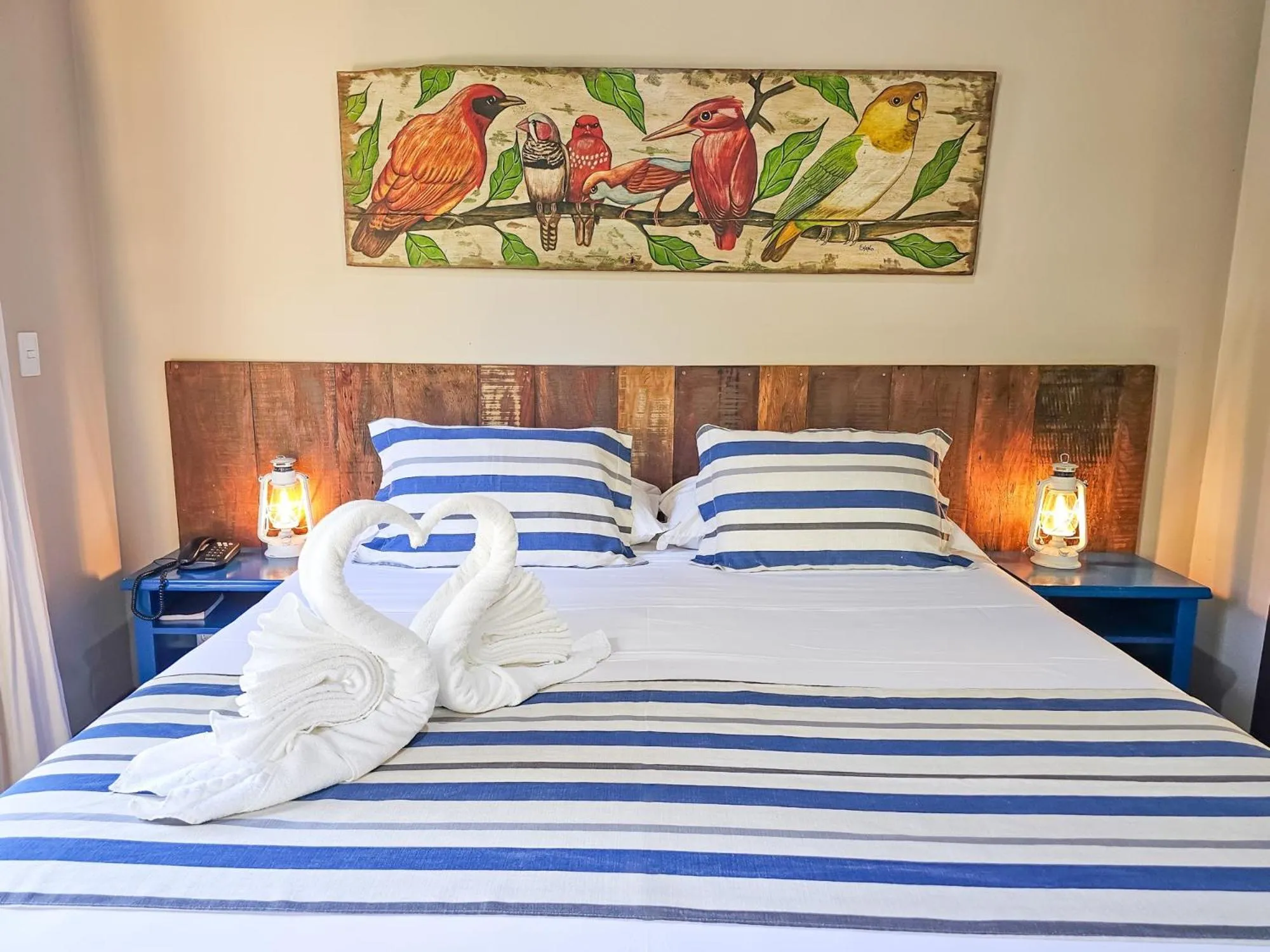 Bed in Hotel Pousada Águas de Bonito