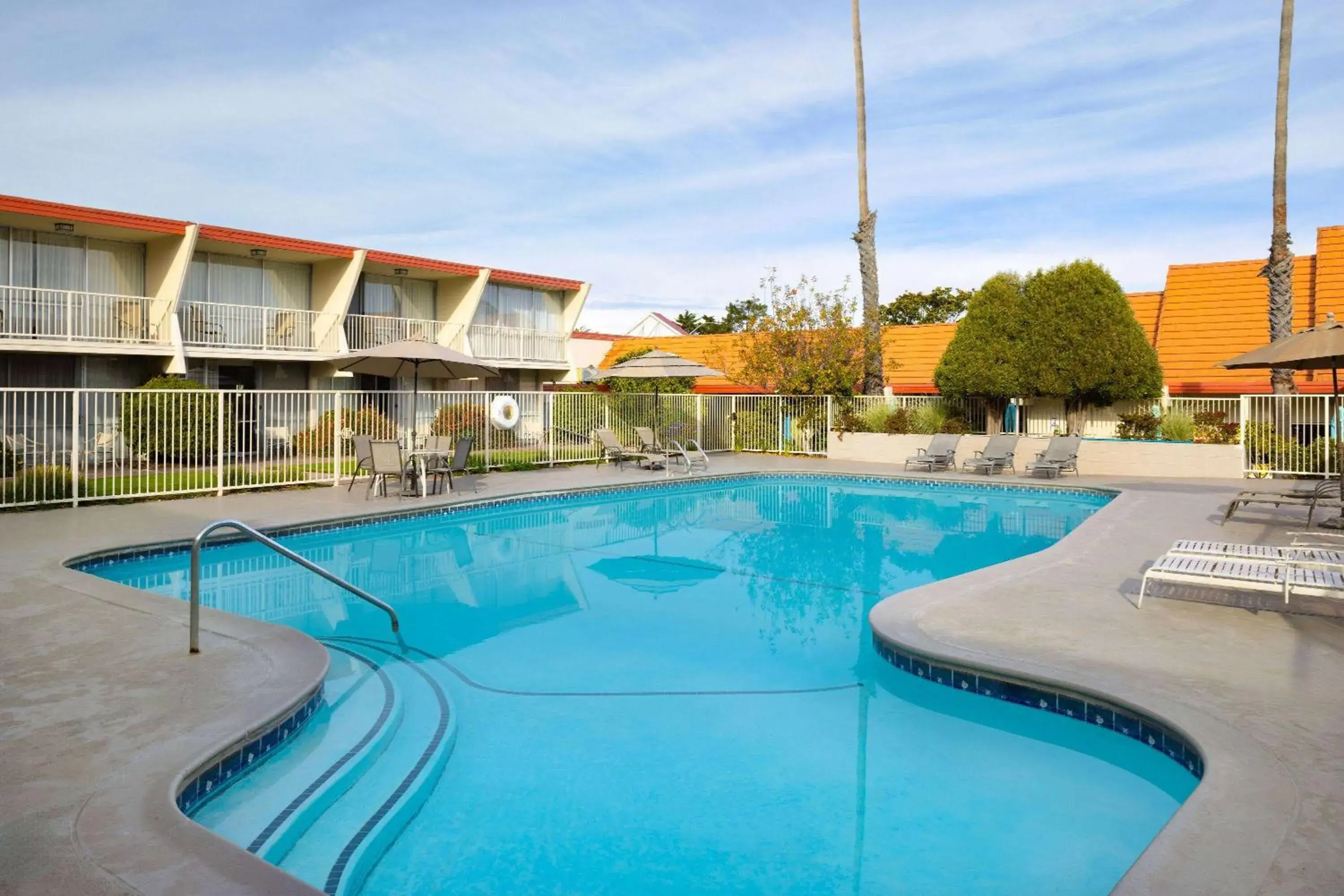 Swimming pool in Travelodge by Wyndham Monterey Bay Swimming pool in Travelodge by Wyndham Monterey Bay