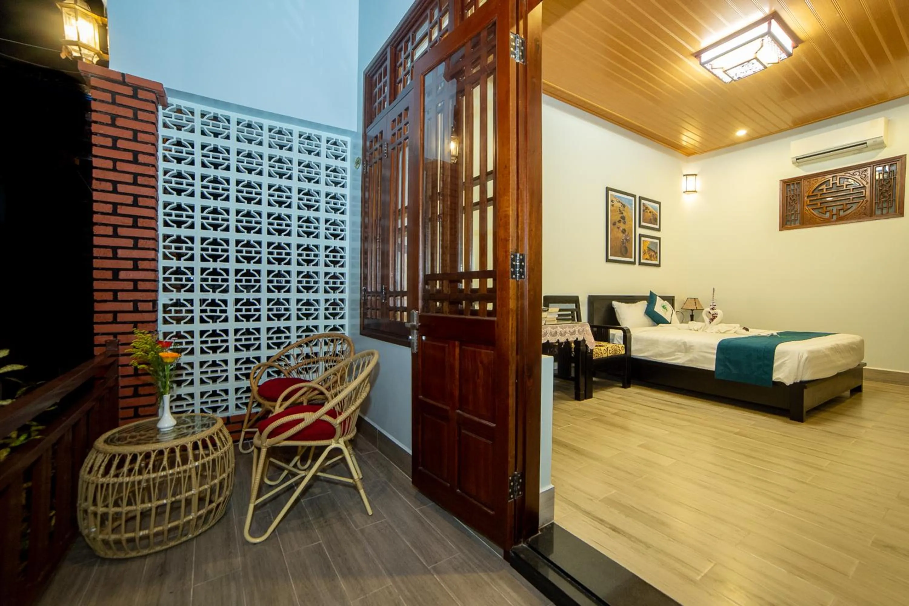 Balcony/Terrace, Bed in Betel Garden Villa