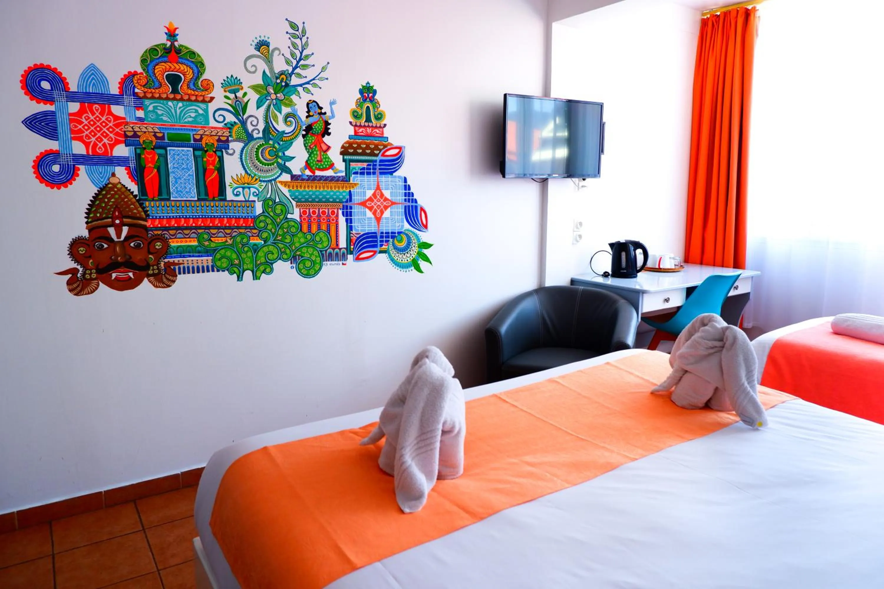 Bed in Hôtel Du Cirque