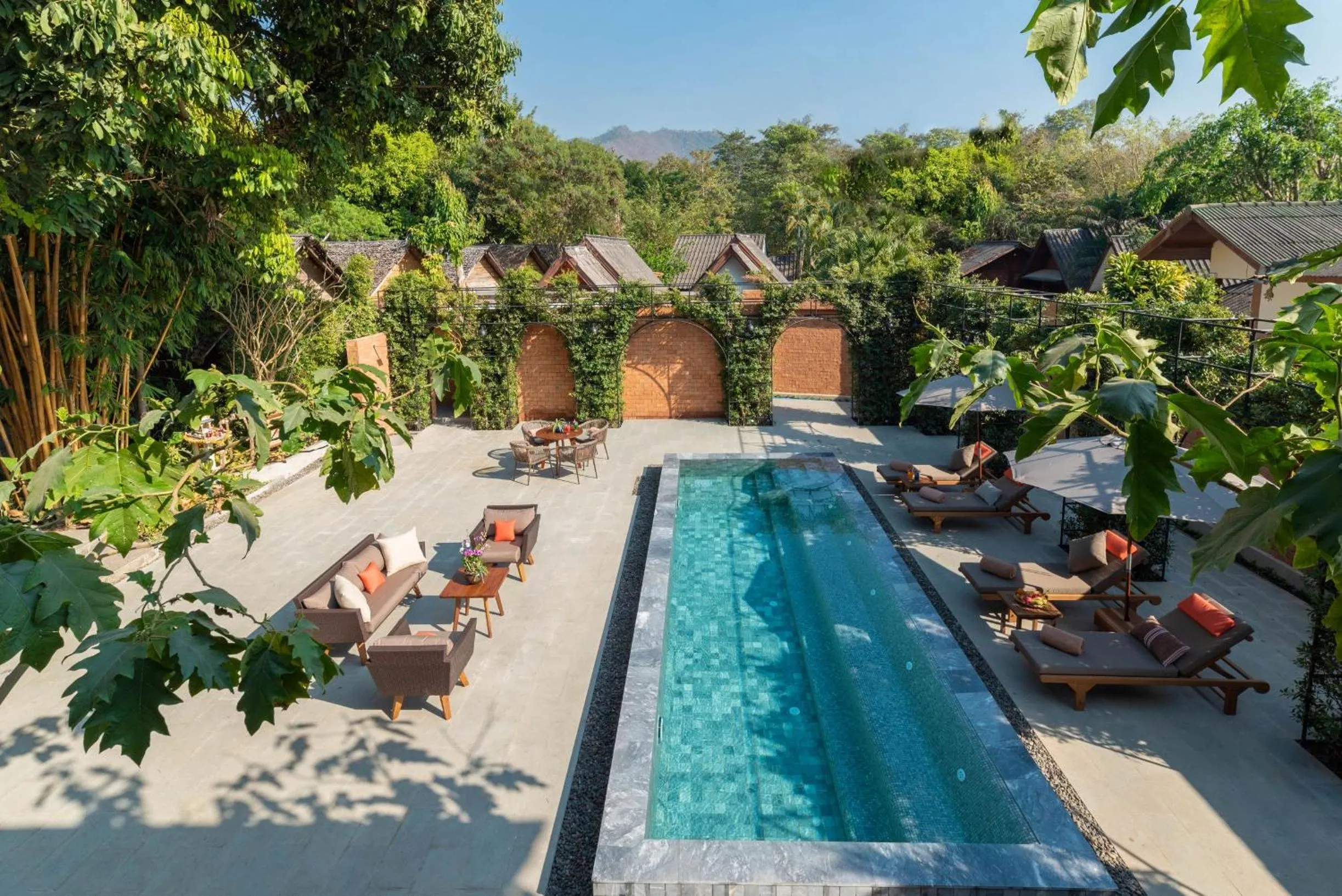 Pool view in Pai Village Boutique Resort