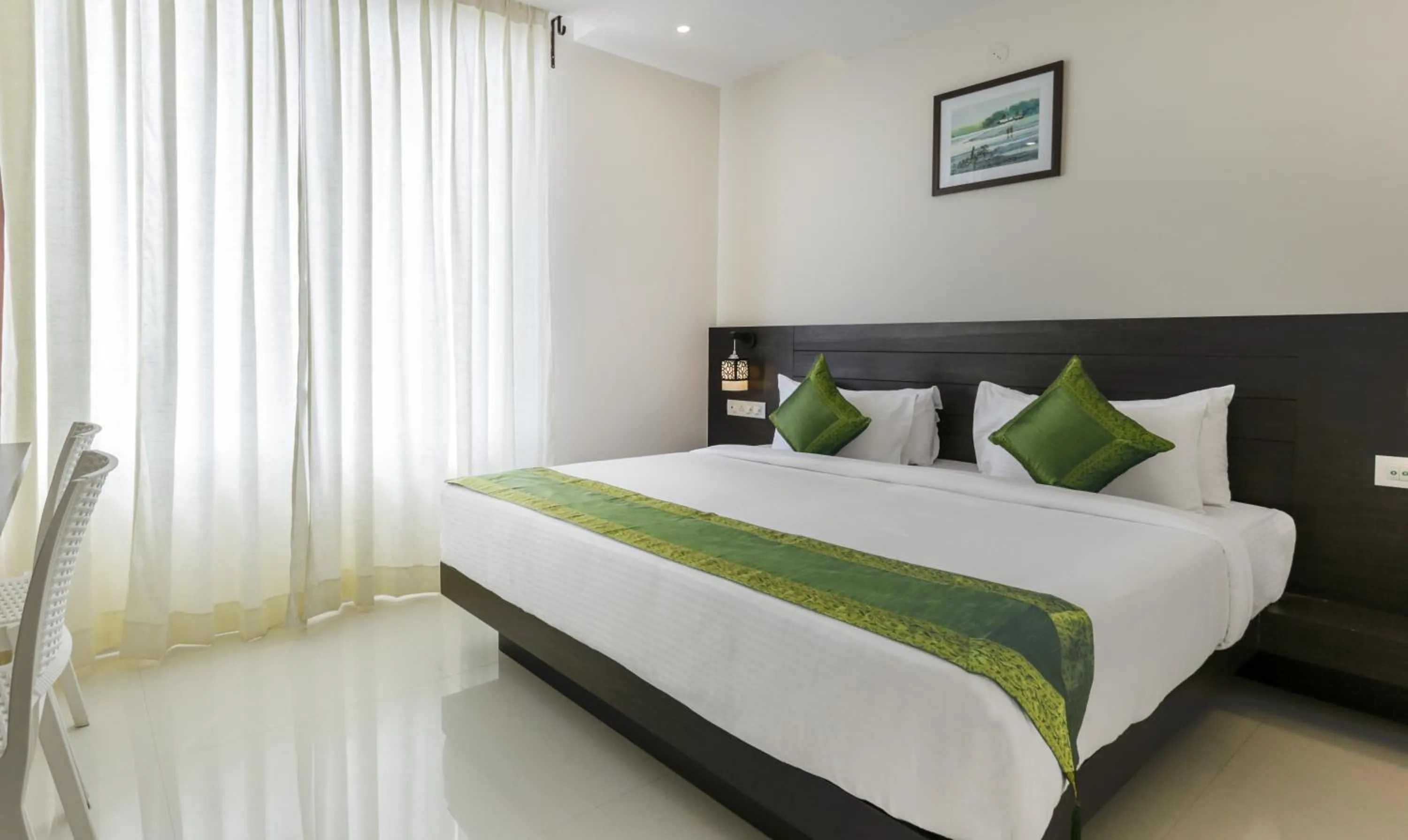 Bedroom, Bed in Treebo Sunrise IG Road