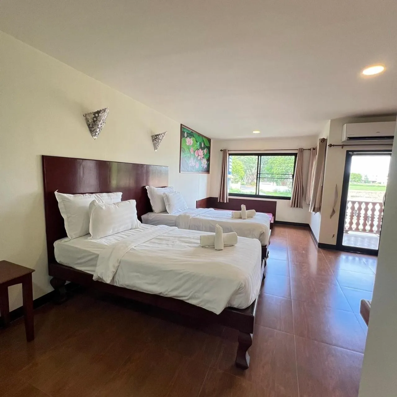 towels, Bed in Sasidara Resort Nan